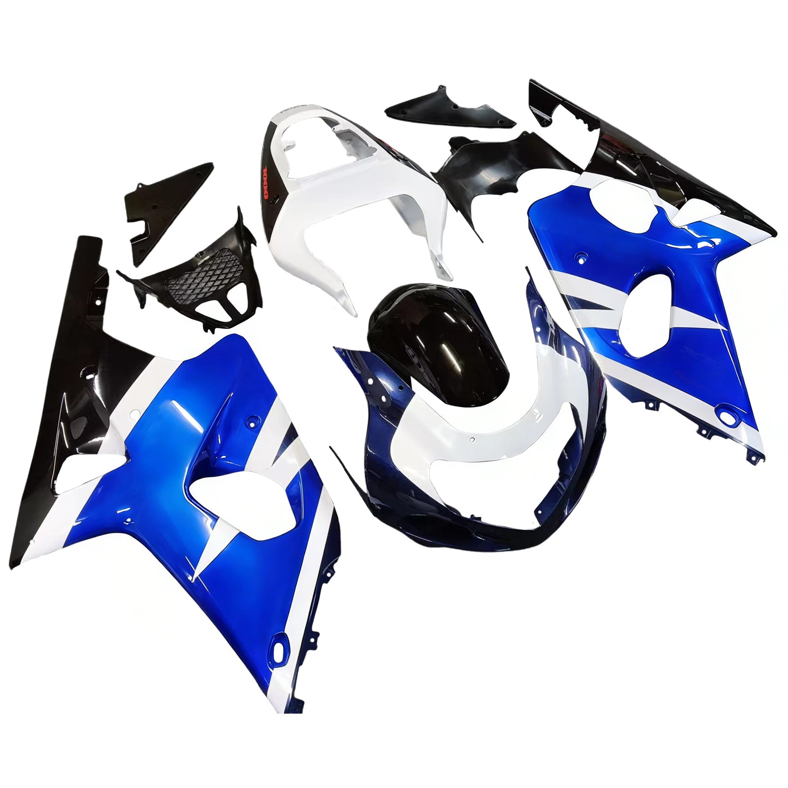 Carénages Amotopart 2000-2002 Suzuki GSXR 1000 Bleu Blanc Noir GSXR Generic