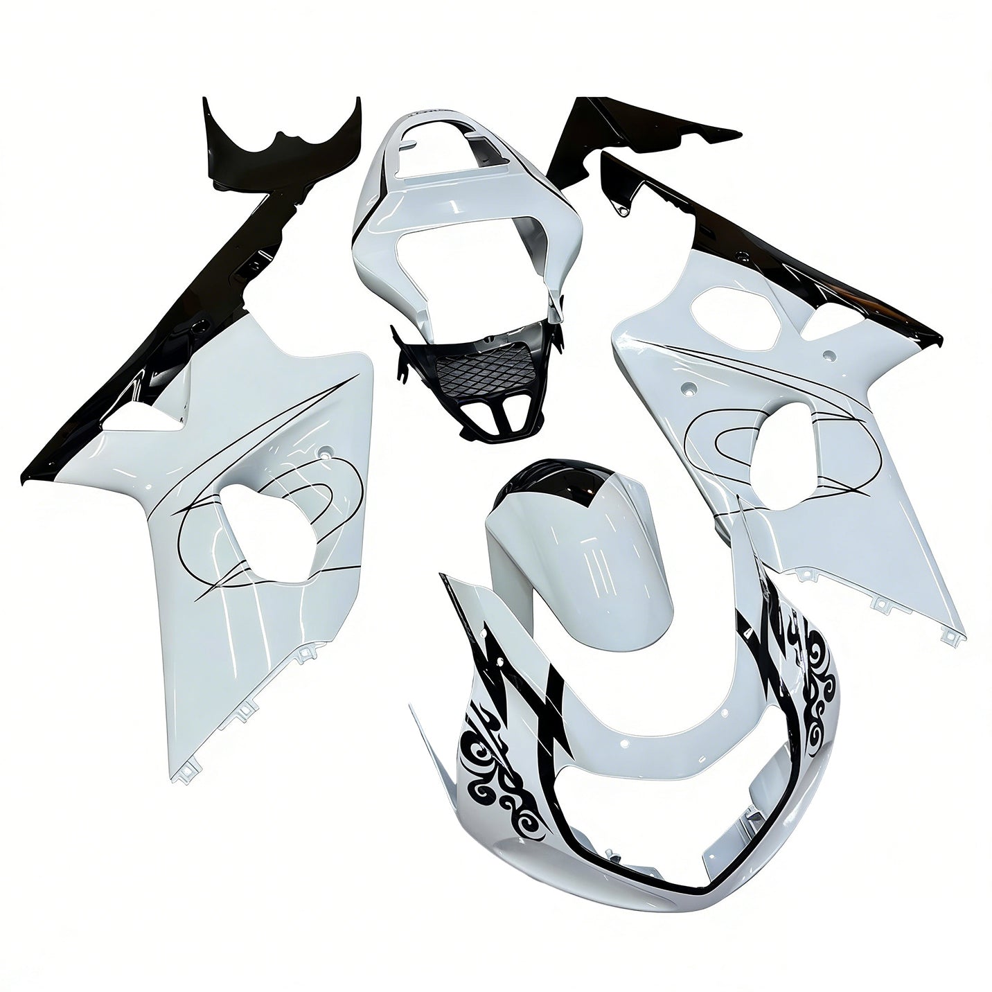 Owiewki Amotopart 2000-2002 Suzuki GSXR 1000 Biała i Czarna Corona Generic