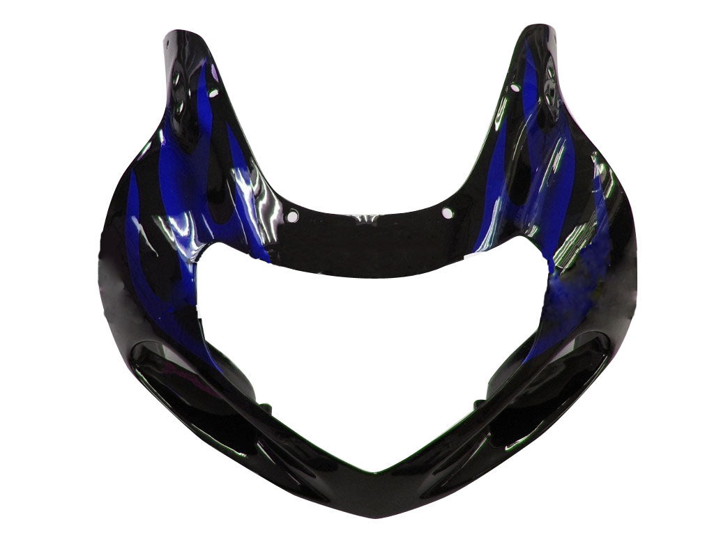 Carenados Amotopart 2000-2002 Suzuki GSXR 1000 Negro y Llama Azul Genérico