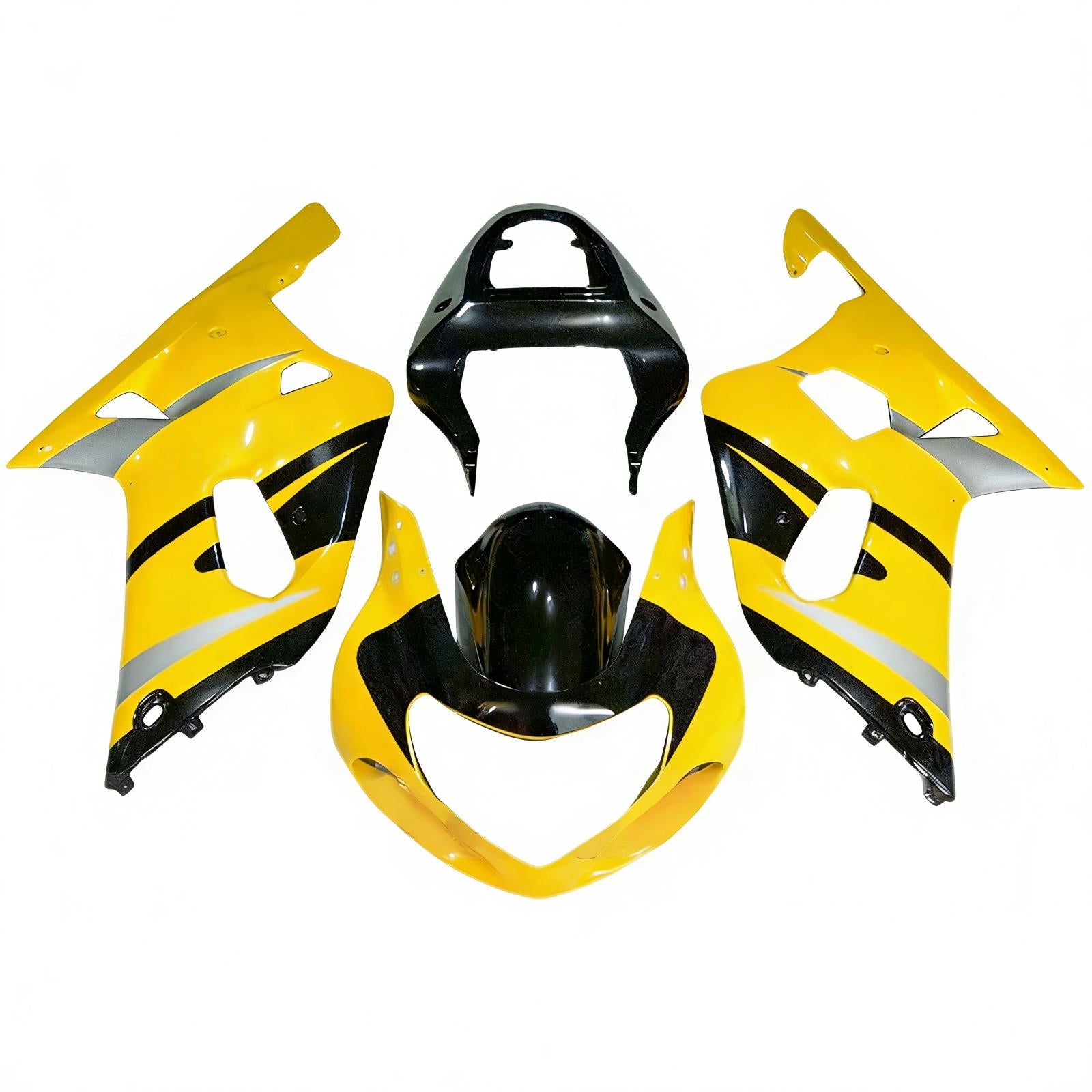 Amotopart Suzuki GSXR1000 2000-2002 K2 K2 Kit de Faremanage Corrier Plastic Abs