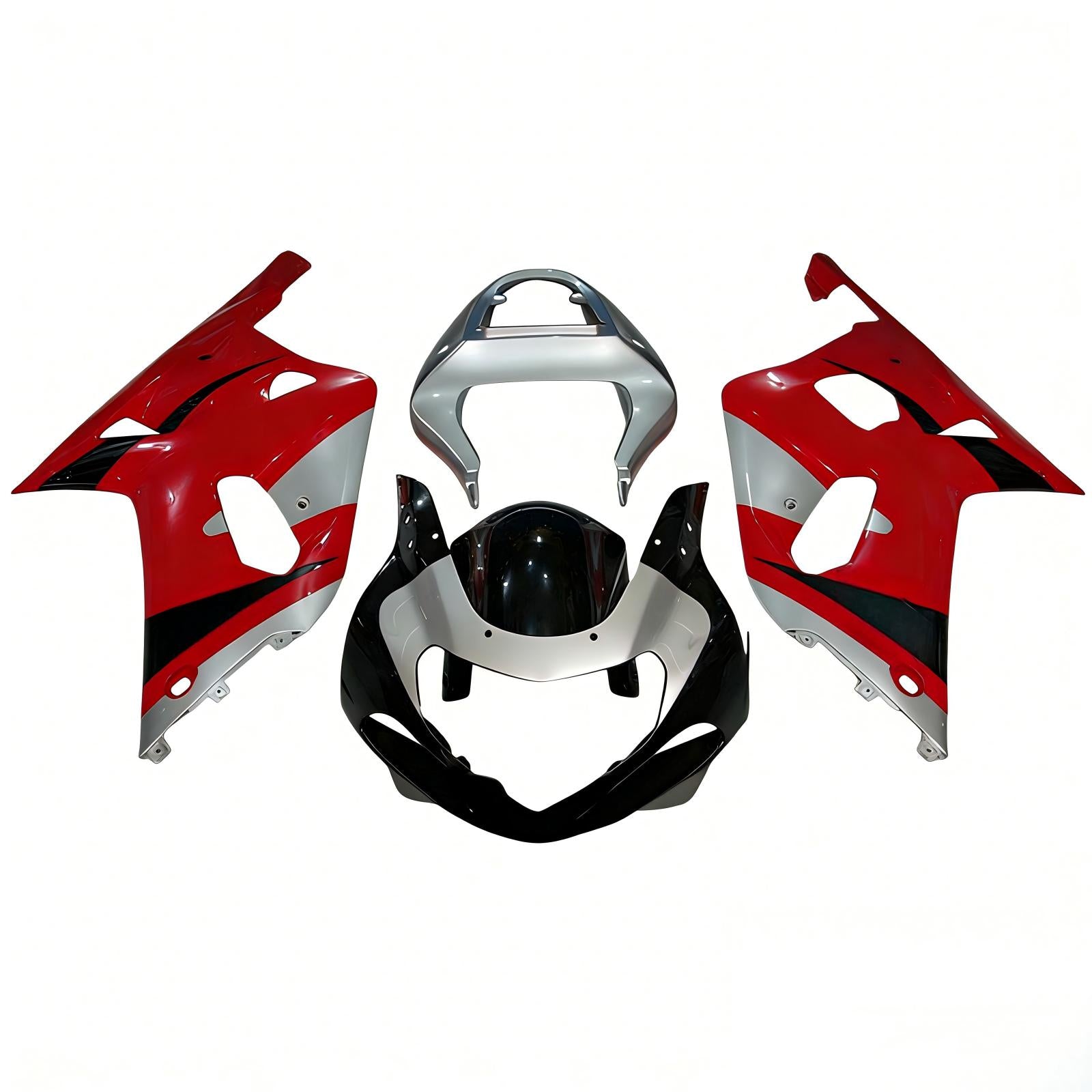 Amotopart Suzuki GSXR1000 2000-2002 K1 K2 ABS muovinen korin suojasarja