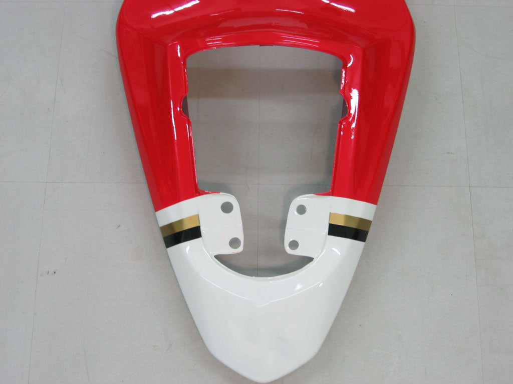 Amotopart Carénages 2003-2004 Suzuki GSXR 1000 Blanc & Rouge Lucky Strike Generic