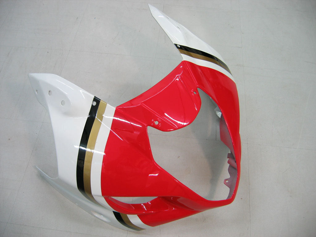 Amotopart Carénages 2003-2004 Suzuki GSXR 1000 Blanc & Rouge Lucky Strike Generic
