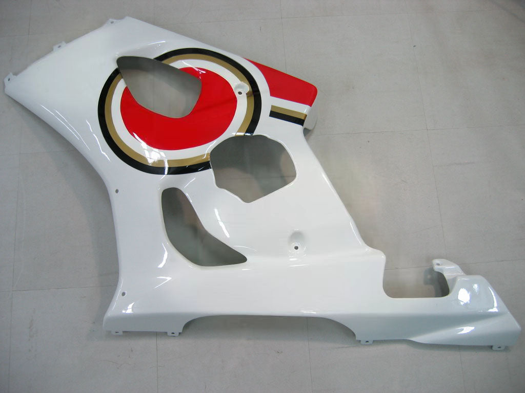 Amotopart Carénages 2003-2004 Suzuki GSXR 1000 Blanc & Rouge Lucky Strike Generic