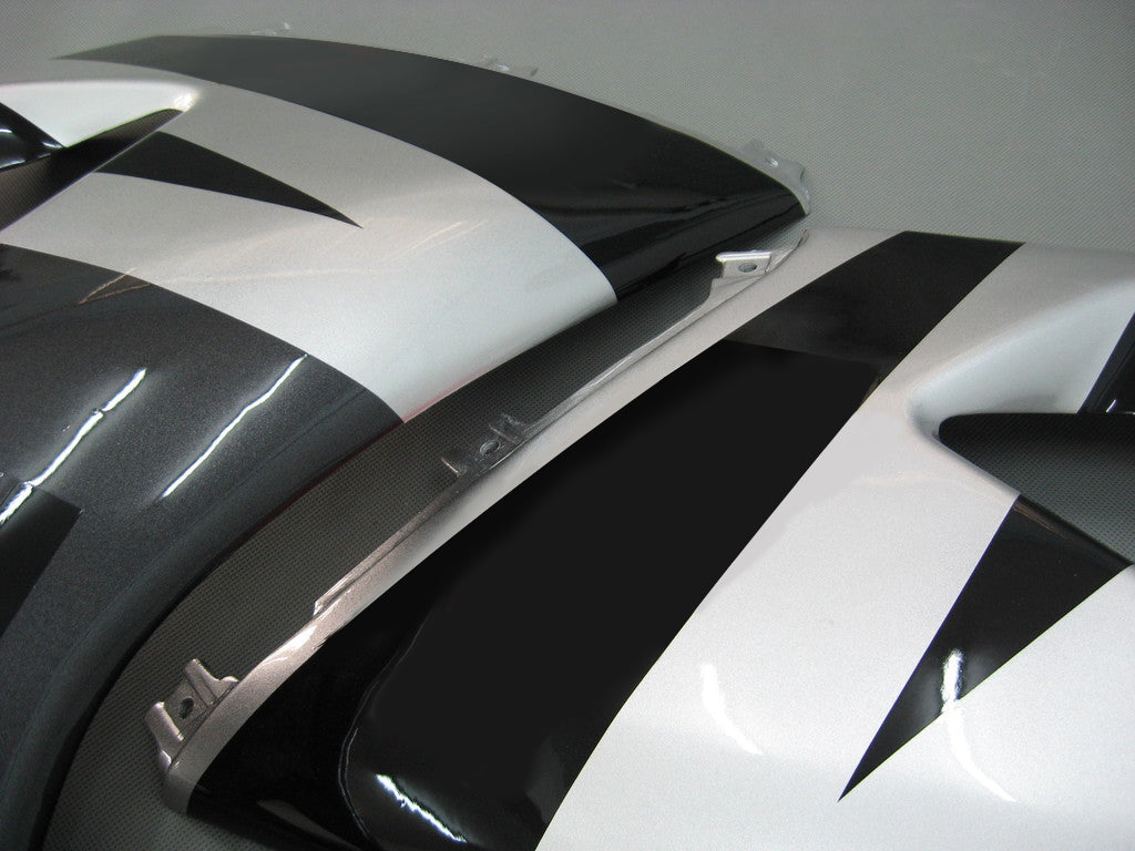 Amotopart Carénages 2003-2004 Suzuki GSXR 1000 Noir & Blanc GSXR Generic