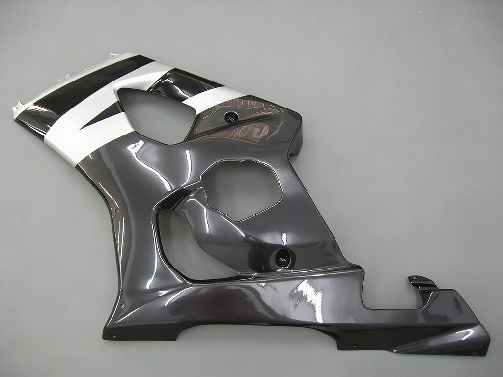 Amotopart Carénages 2003-2004 Suzuki GSXR 1000 Noir & Blanc GSXR Generic