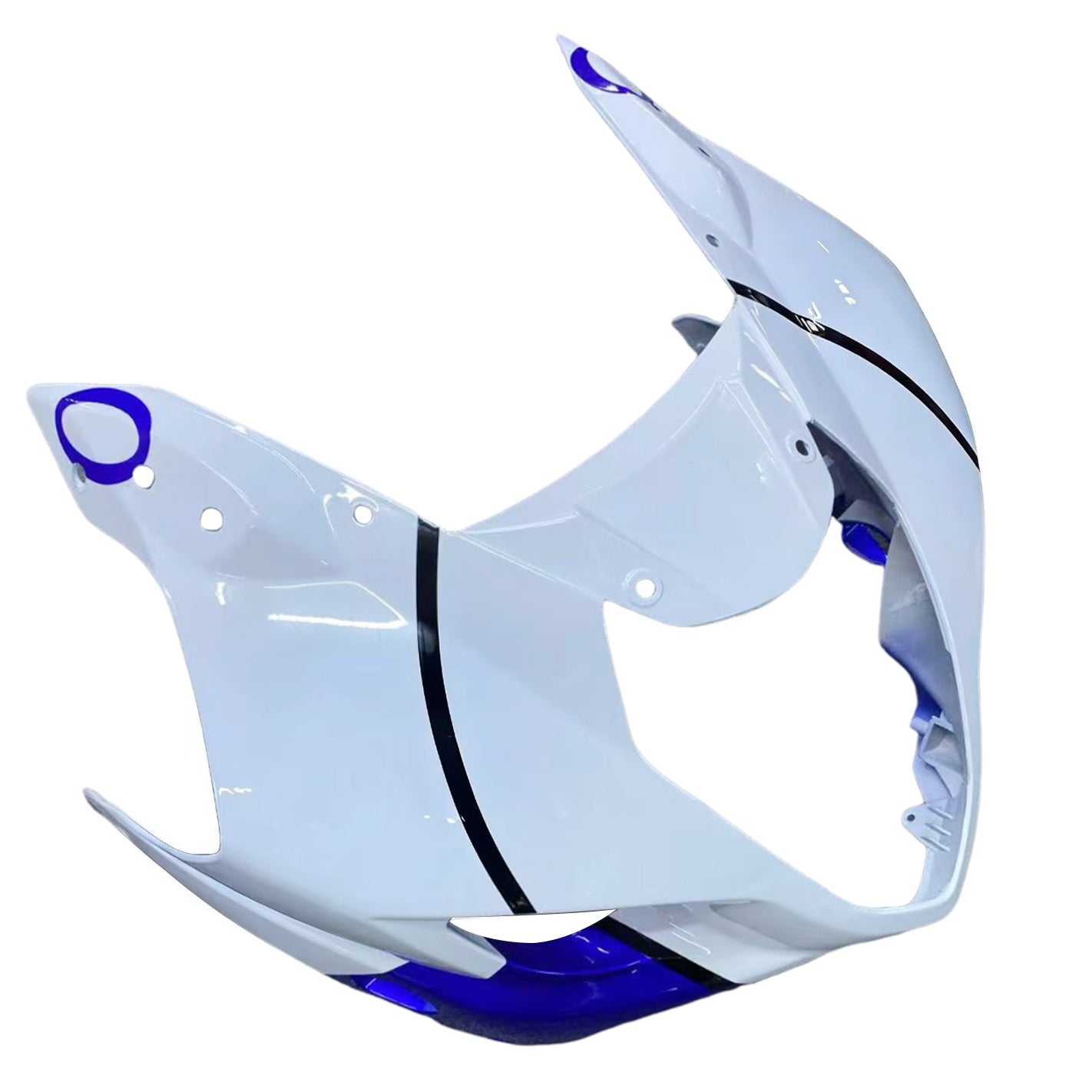 Amotopart Carénages 2003-2004 Suzuki GSXR 1000 Blanc & Bleu Jordan Generic