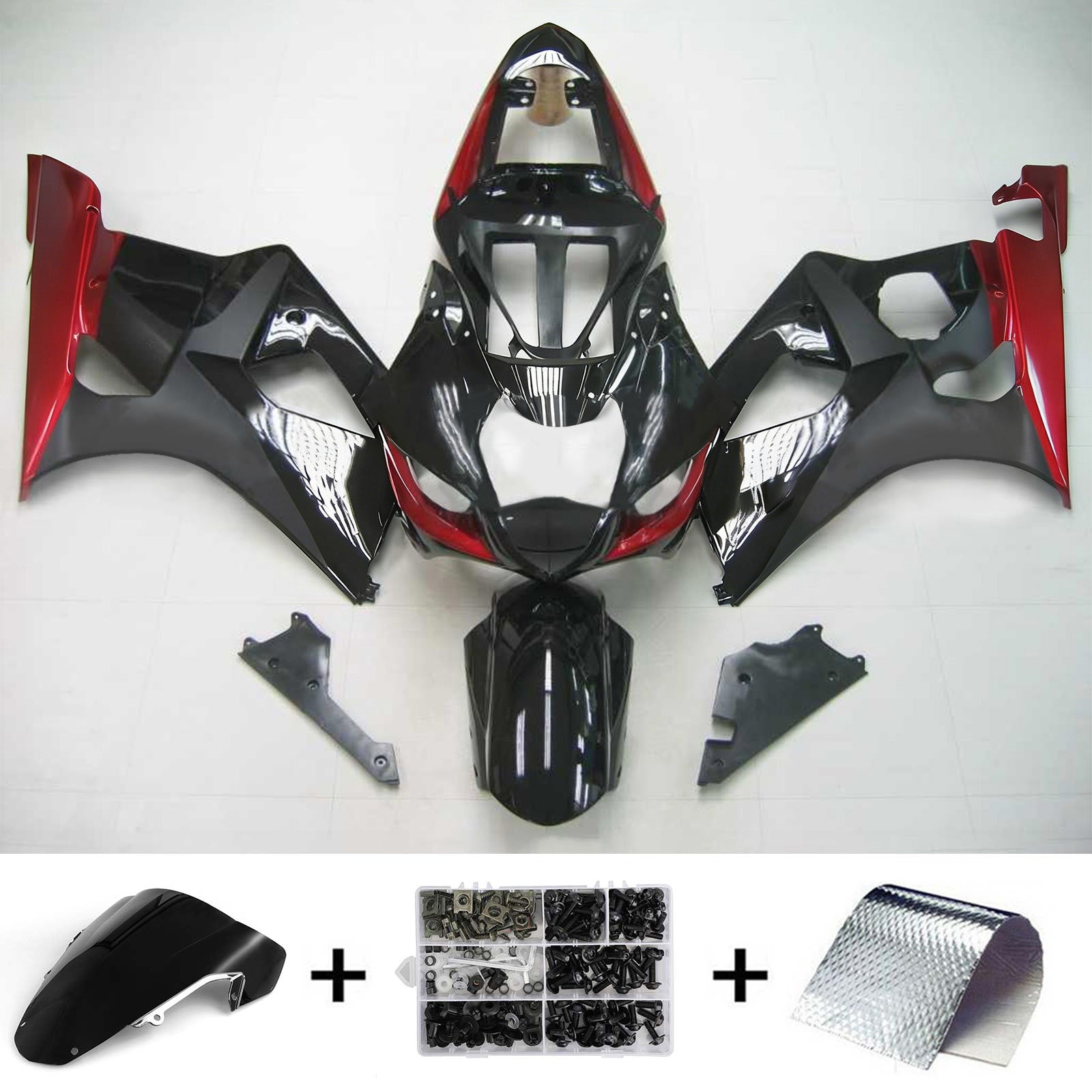 Amotopart Suzuki GSXR1000 2003-2004 Kit de carénage K3