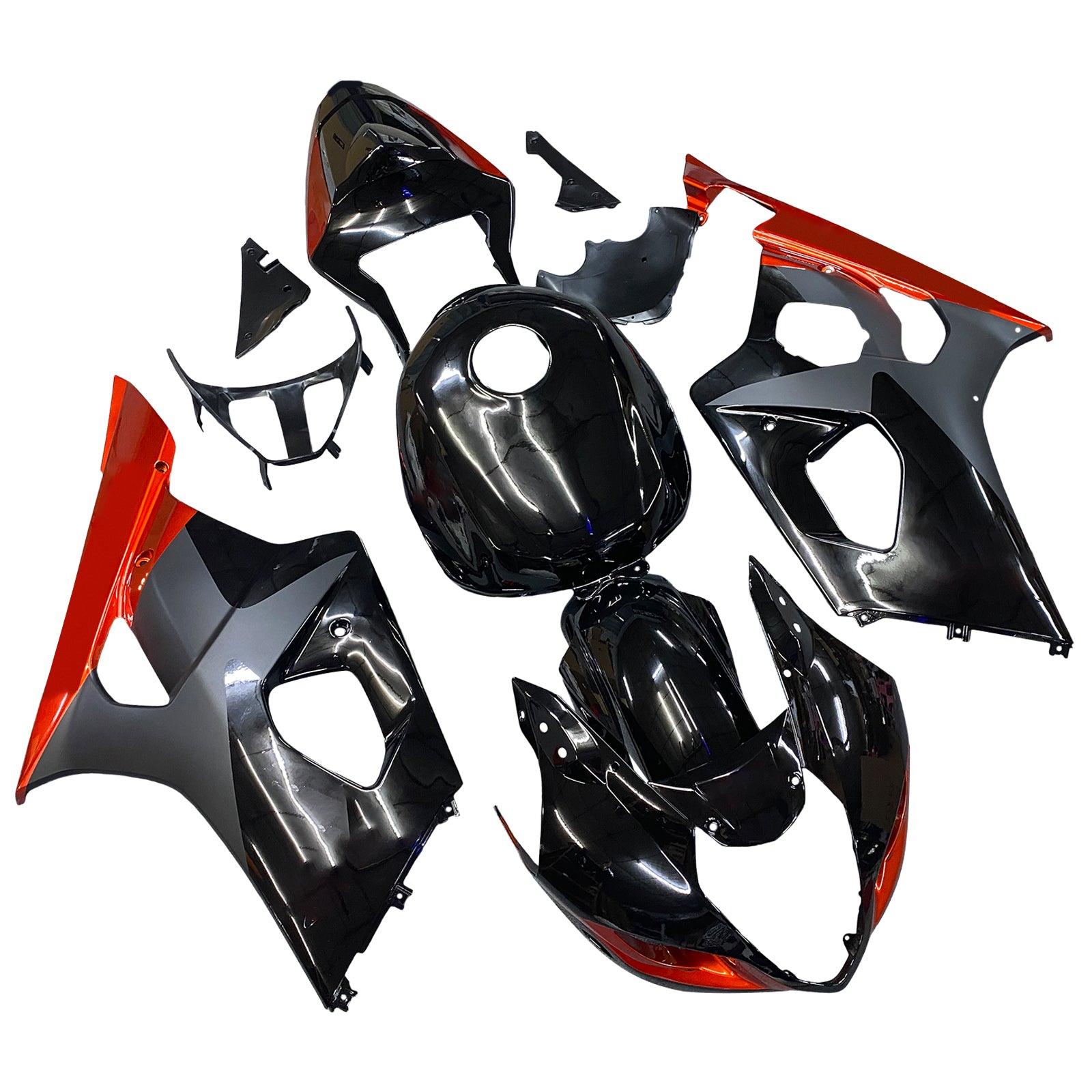 Amotopart Suzuki GSXR1000 2003-2004 K3 ABS muovinen korin suojasarja