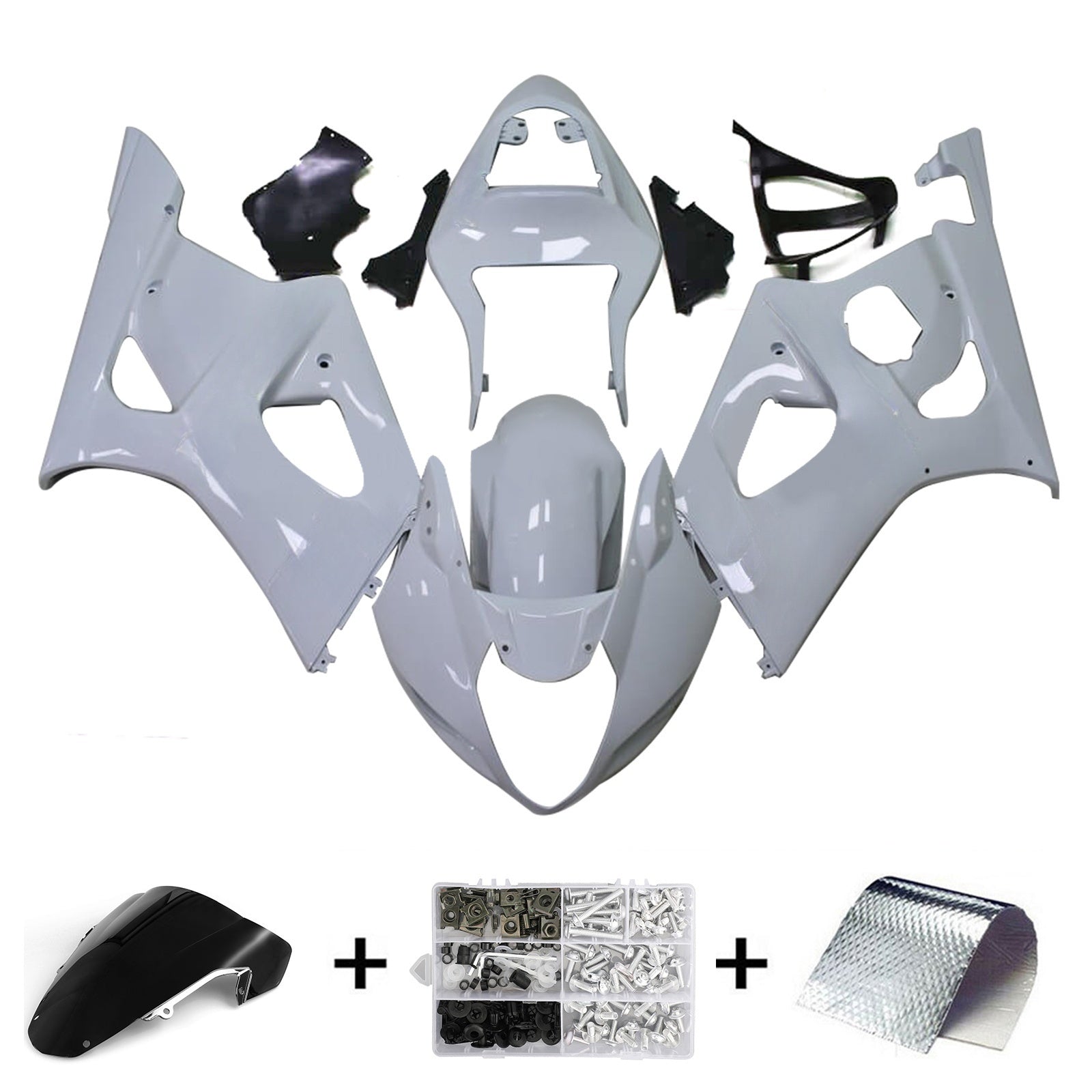 2003-2004 Suzuki GSXR1000 K3 Kit de carénage d'injection carrosserie plastique ABS