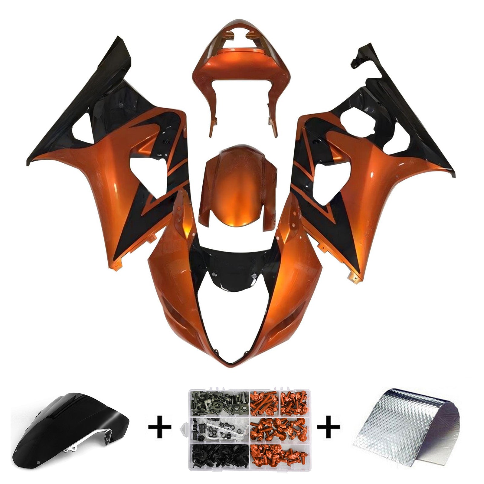 2003-2004 Suzuki GSXR1000 K3 Kit de carénage d'injection carrosserie plastique ABS