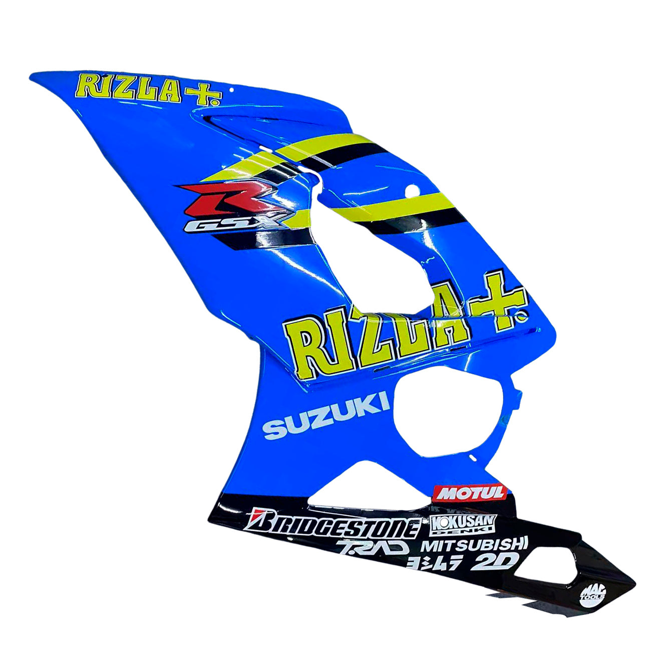 Carénages Amotopart 2005-2006 Suzuki GSXR 1000 Bleu Rizla Generic