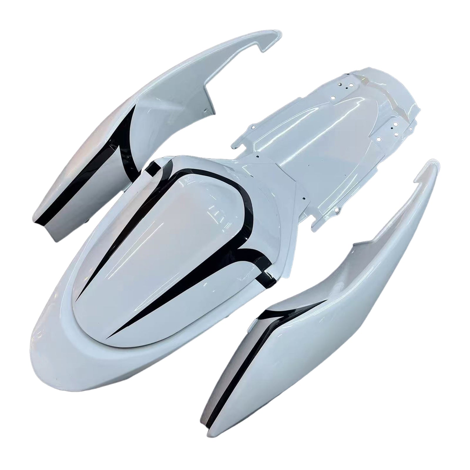Carénages Amotopart 2005-2006 Suzuki GSXR 1000 Blanc Noir Alstare Generic