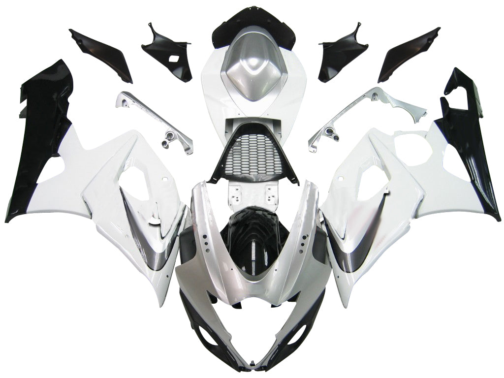 Carénages Amotopart 2005-2006 Suzuki GSXR 1000 Blanc & Argent GSXR Generic