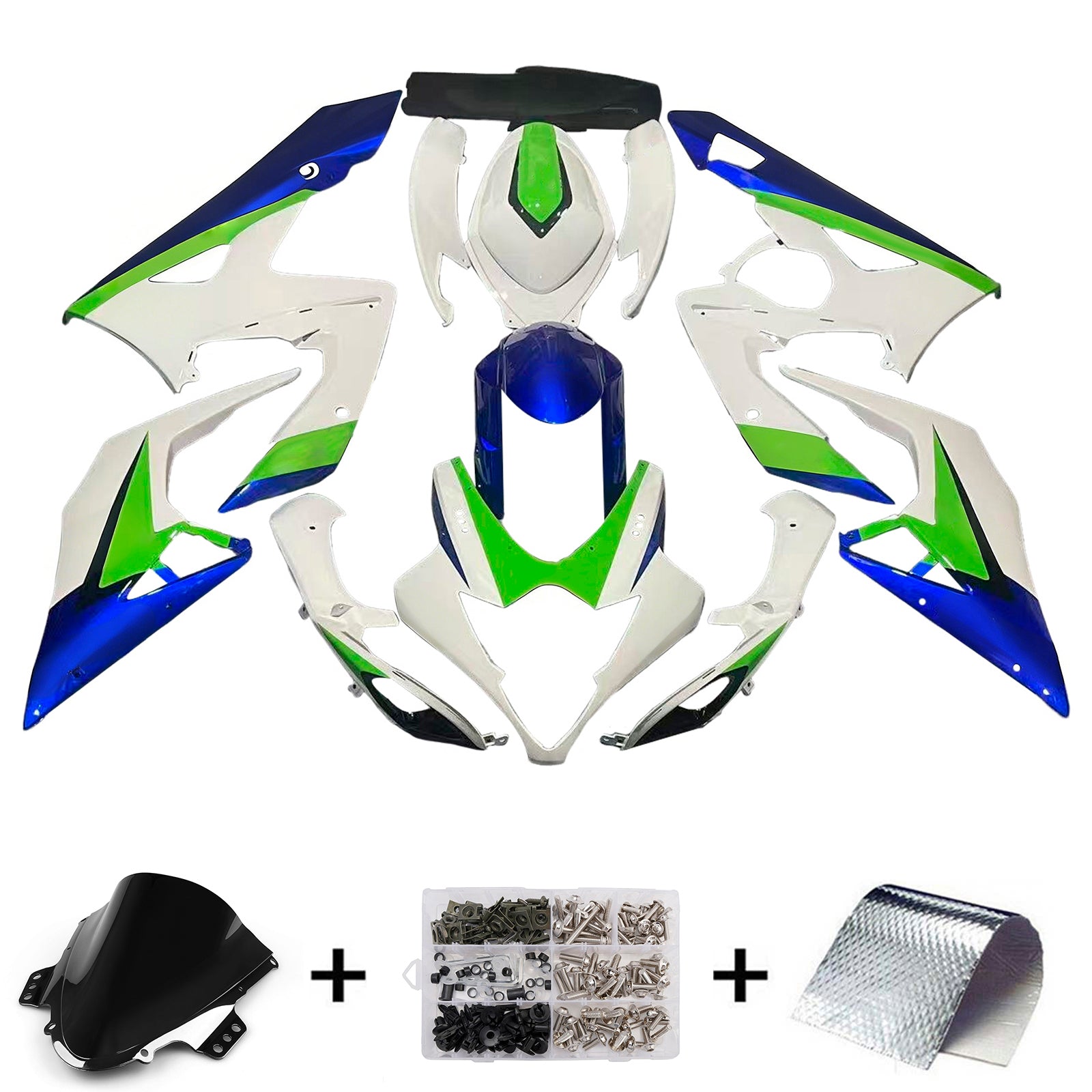 Sobe Amotopart 2005-2006 Suzuki GSXR 1000 Multi-Color Crescent Generic