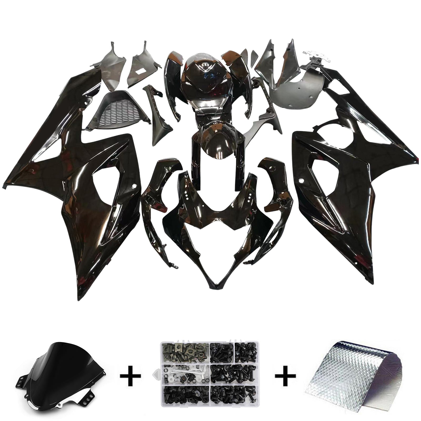 Amotopart Suzuki GSXR1000 2005-2006 K5 ABS muovinen korin suojasarja