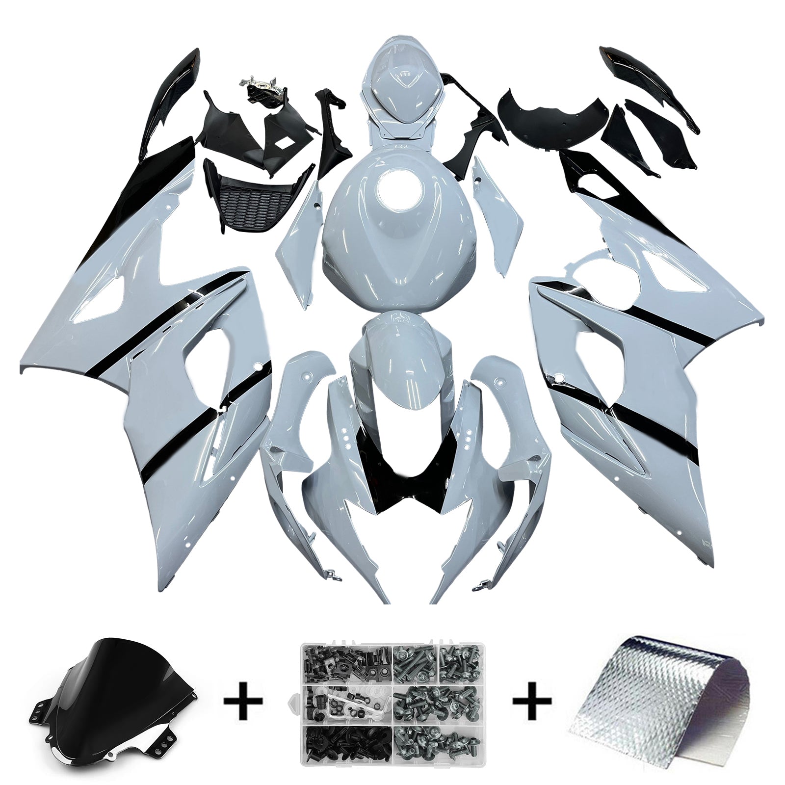Amotopart Suzuki GSXR1000 2005-2006 K5 ABS kunststof carrosseriekuipset
