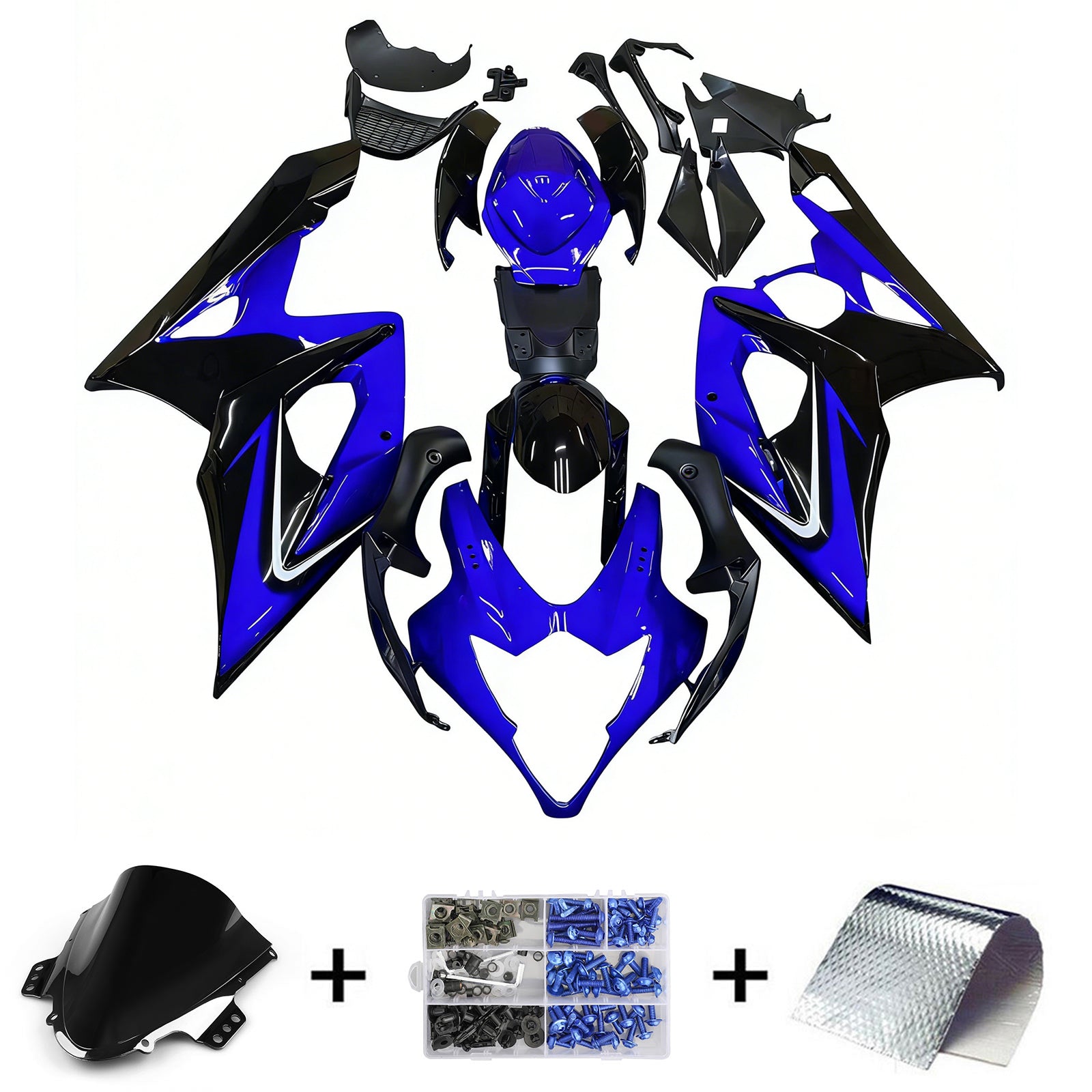Amotopart Suzuki GSXR1000 2005-2006 K5 Kit de Farerage Corrosserie Plastic Abs
