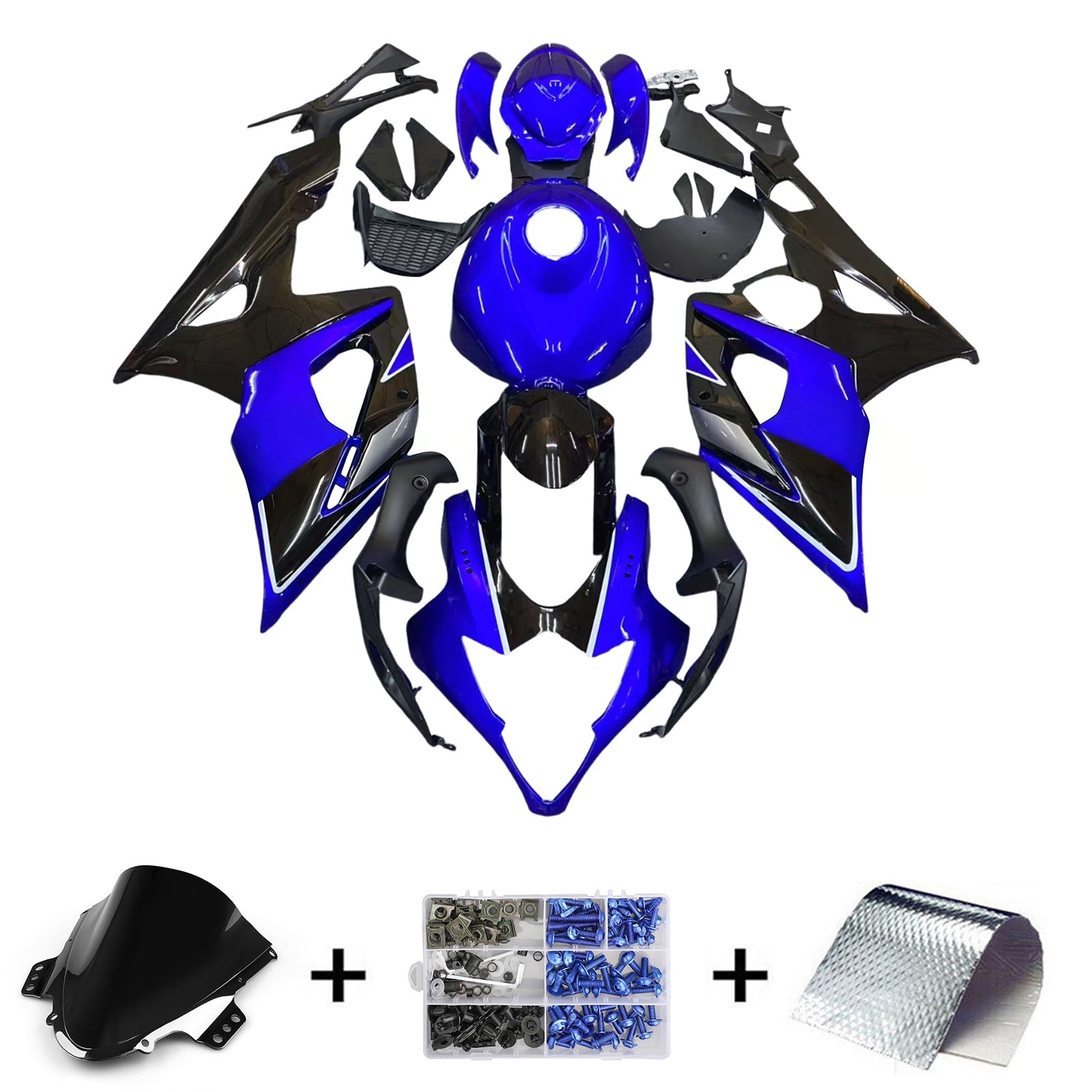 Amotopart Suzuki GSXR1000 2005-2006 K5 Kit de carénage carrosserie plastique ABS