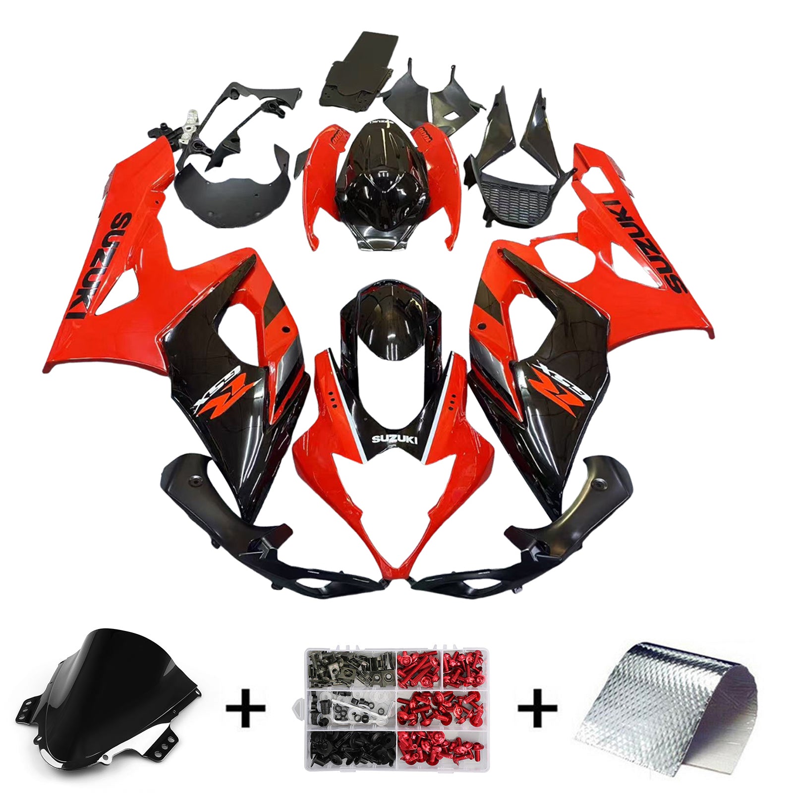 Amotopart Suzuki GSXR1000 2005-2006 K5 Kit carenatura carrozzeria in plastica ABS
