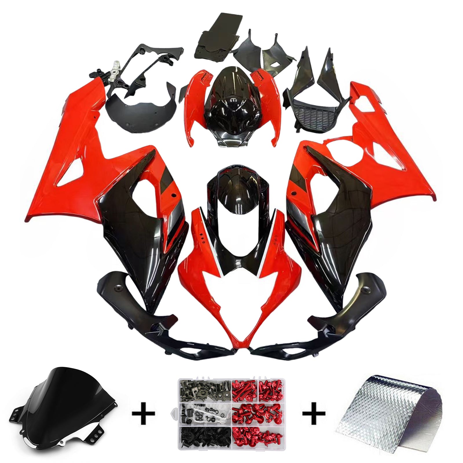 Amotopart Suzuki GSXR1000 2005-2006 K5 Kit de carénage carrosserie plastique ABS