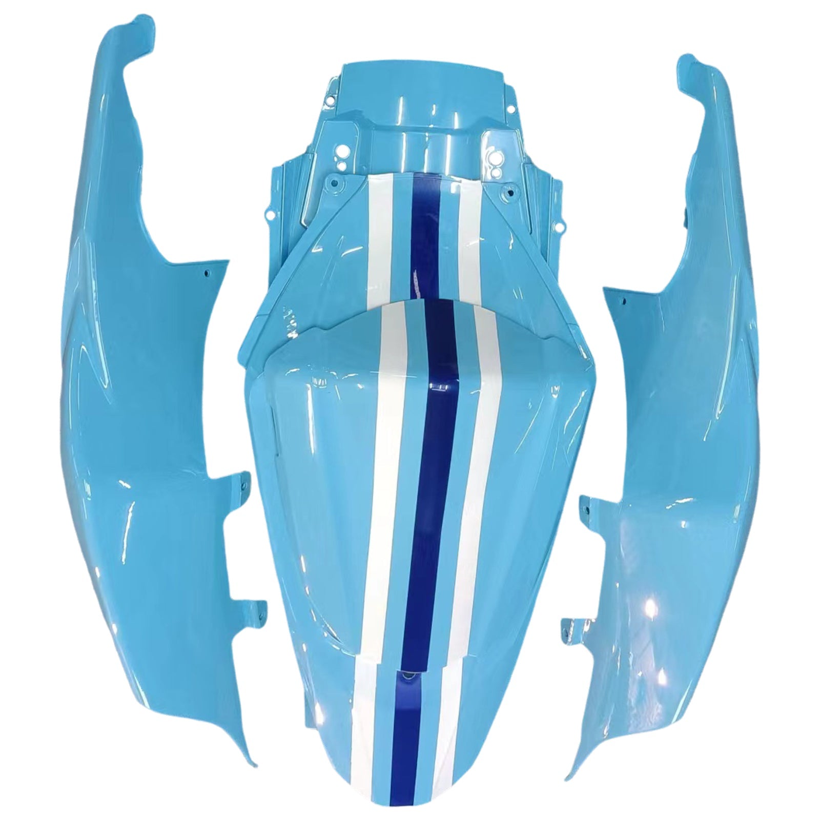 Carénages Amotopart 2007-2008 Suzuki GSXR 1000 Bleu Rizla Generic
