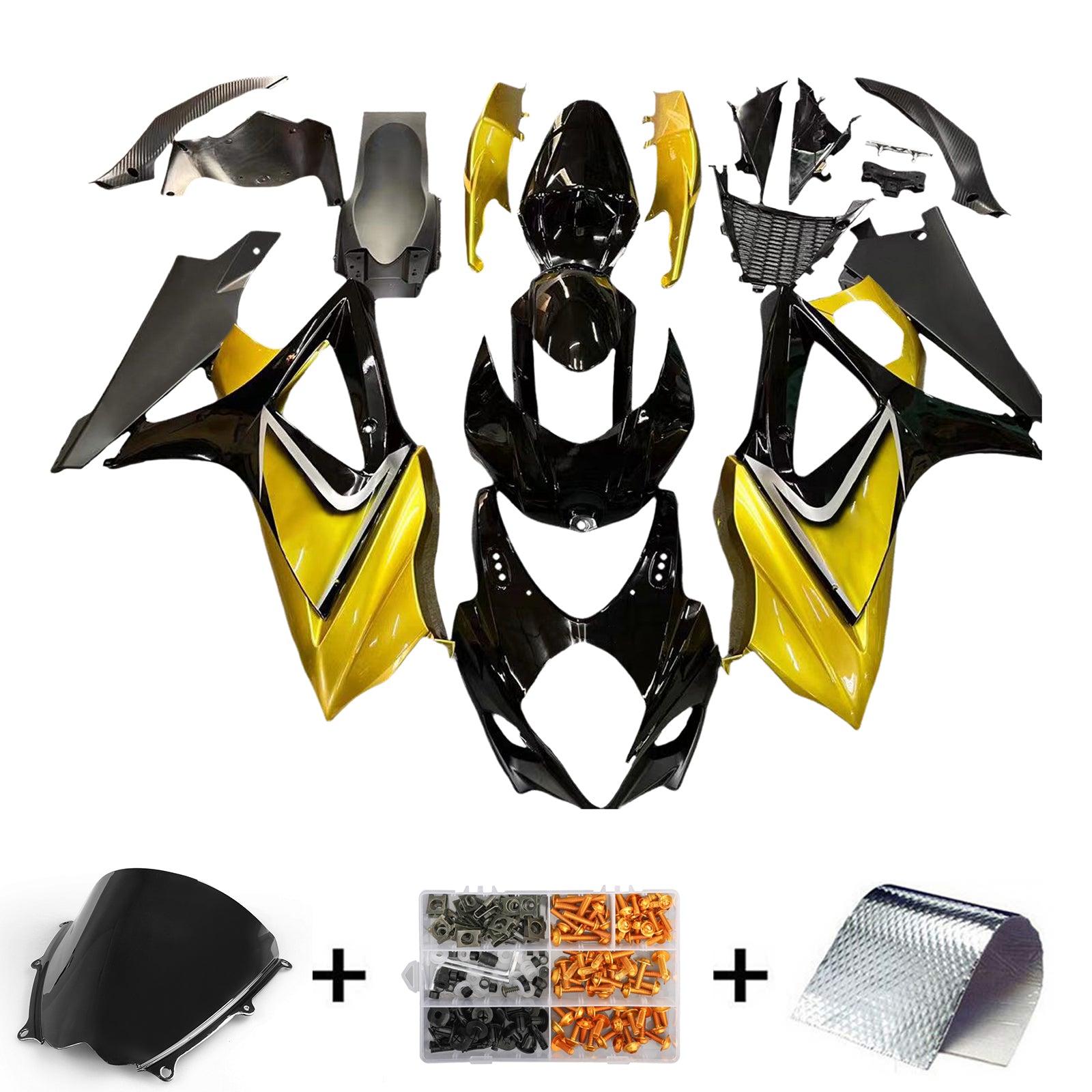 Amotopart Suzuki GSXR1000 2007-2008 Kit Carrosserie plastični abs