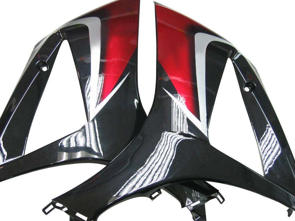 Amotopart Carénages 2007-2008 Suzuki GSXR 1000 Rouge Cerise & Noir GSXR Generic