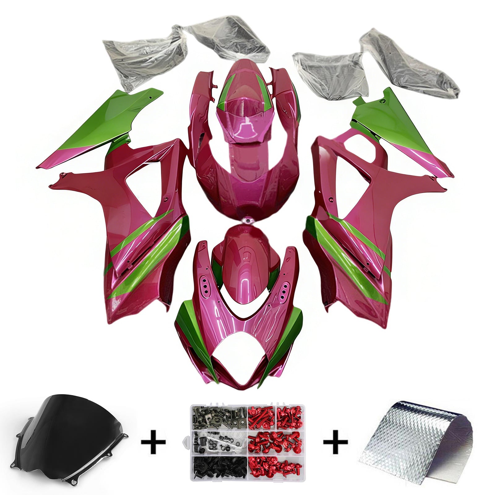 Amotopart Suzuki GSXR1000 2007-2008 K7 Kit de Faremanage Corrosserie plastični abs
