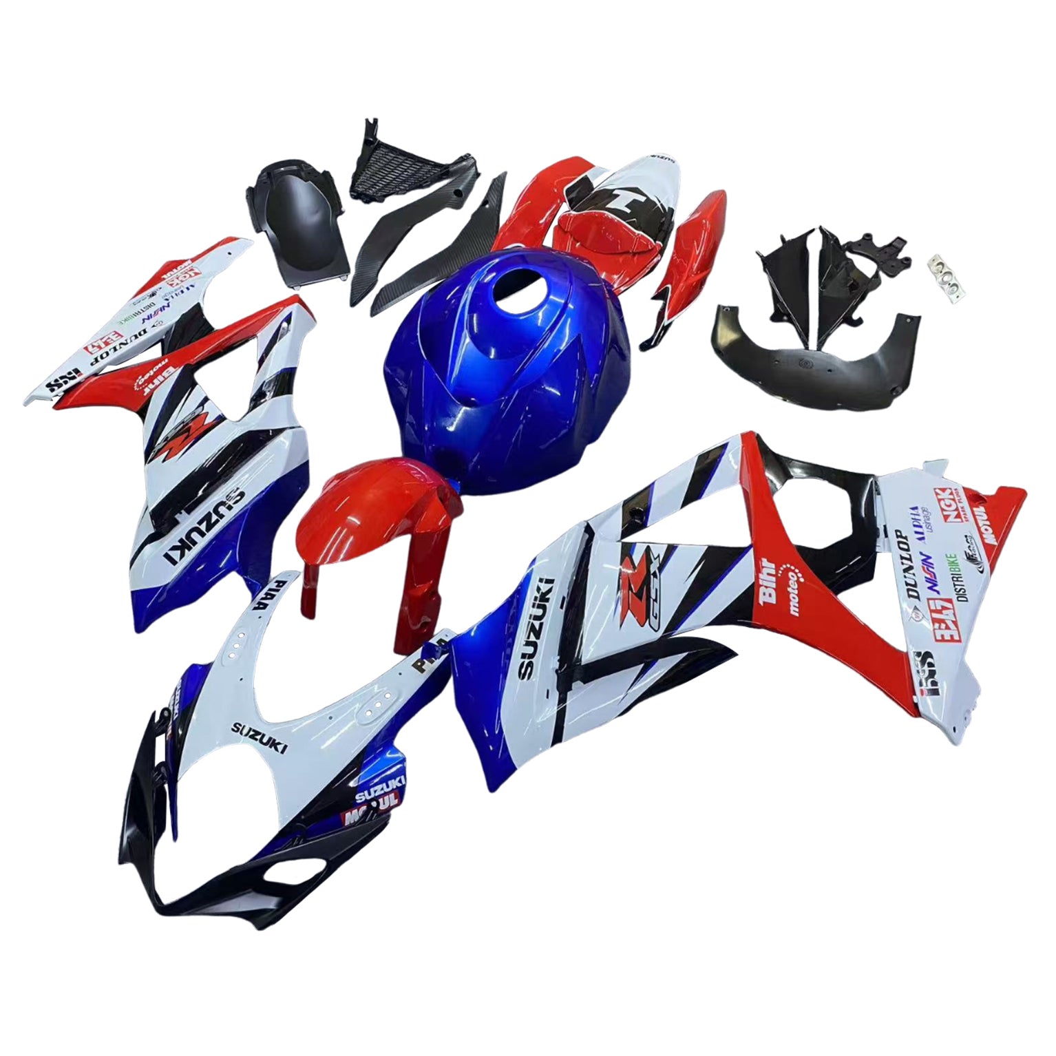 Amotopart Suzuki GSXR1000 2007-2008 K7 ABS kunststof carrosseriekuipset