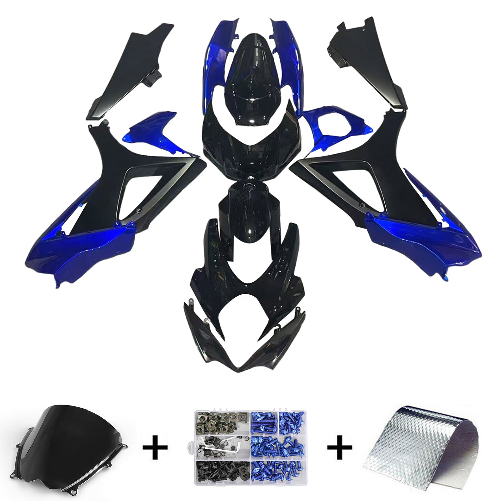 Amotopart Suzuki GSXR1000 2007-2008 K7 Kit de carénage carrosserie plastique ABS