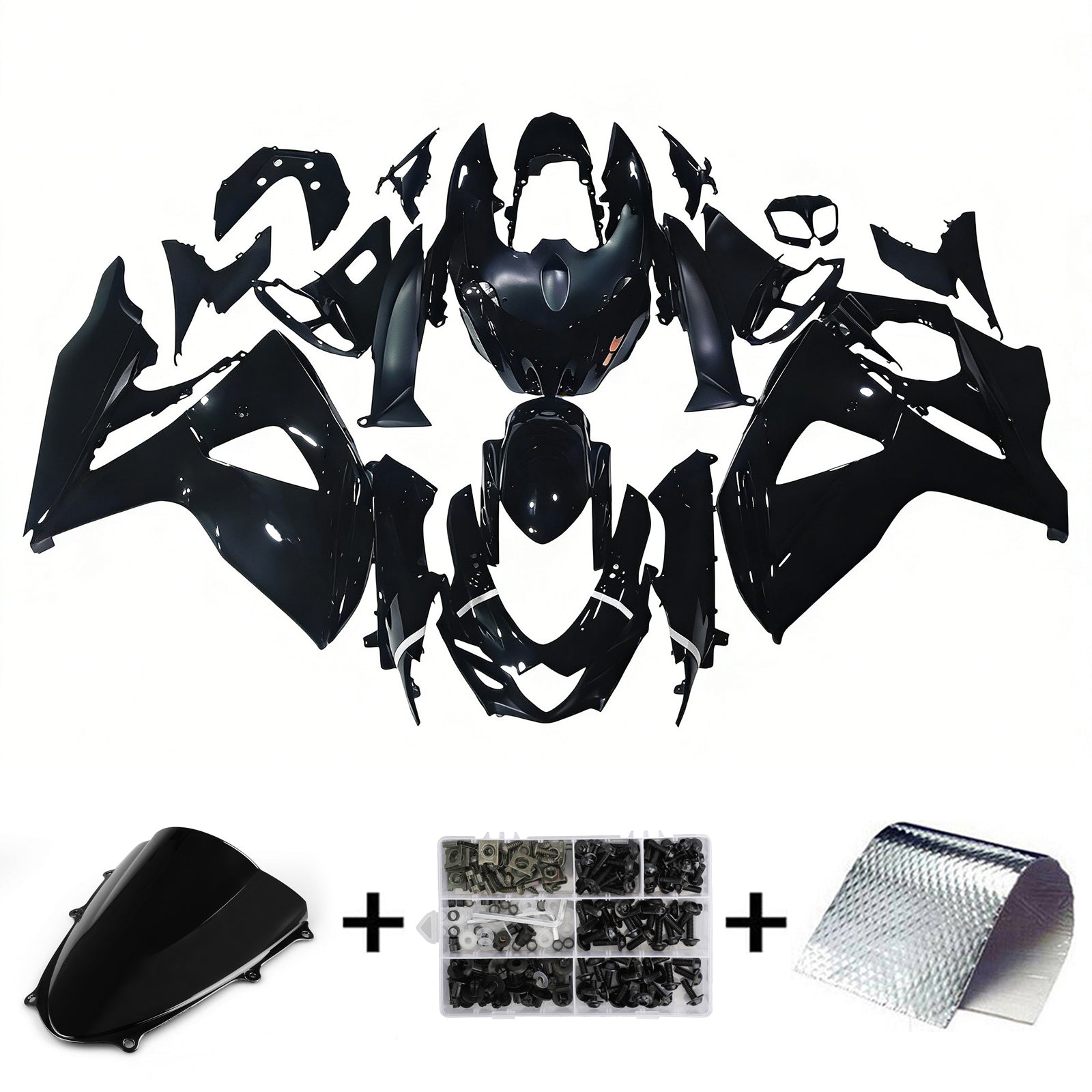 Owiewki Amotopart 2009-2016 Suzuki GSXR 1000 Czarne Jordan Generic