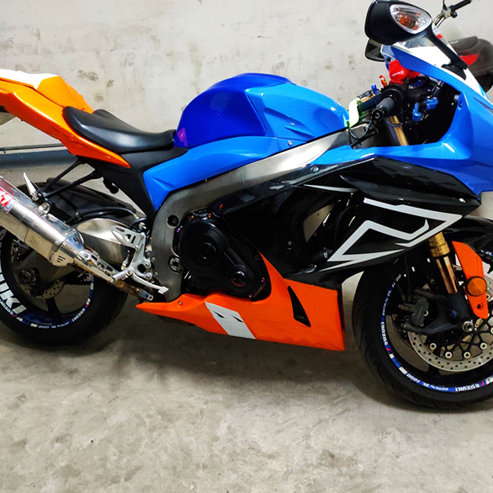 Amotopart Suzuki GSXR1000 2009-2016 K9 Kit Carénage Carrosserie Plastique ABS