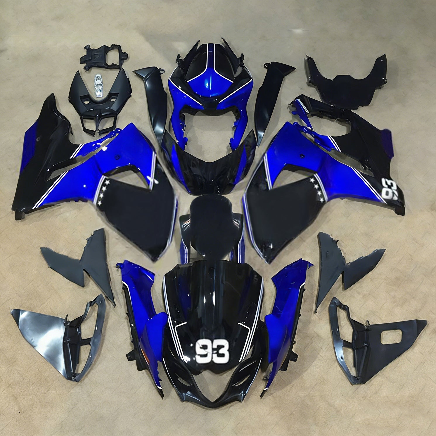 Amotopart Suzuki GSXR1000 2009-2016 K9 ABS muovinen korin suojasarja