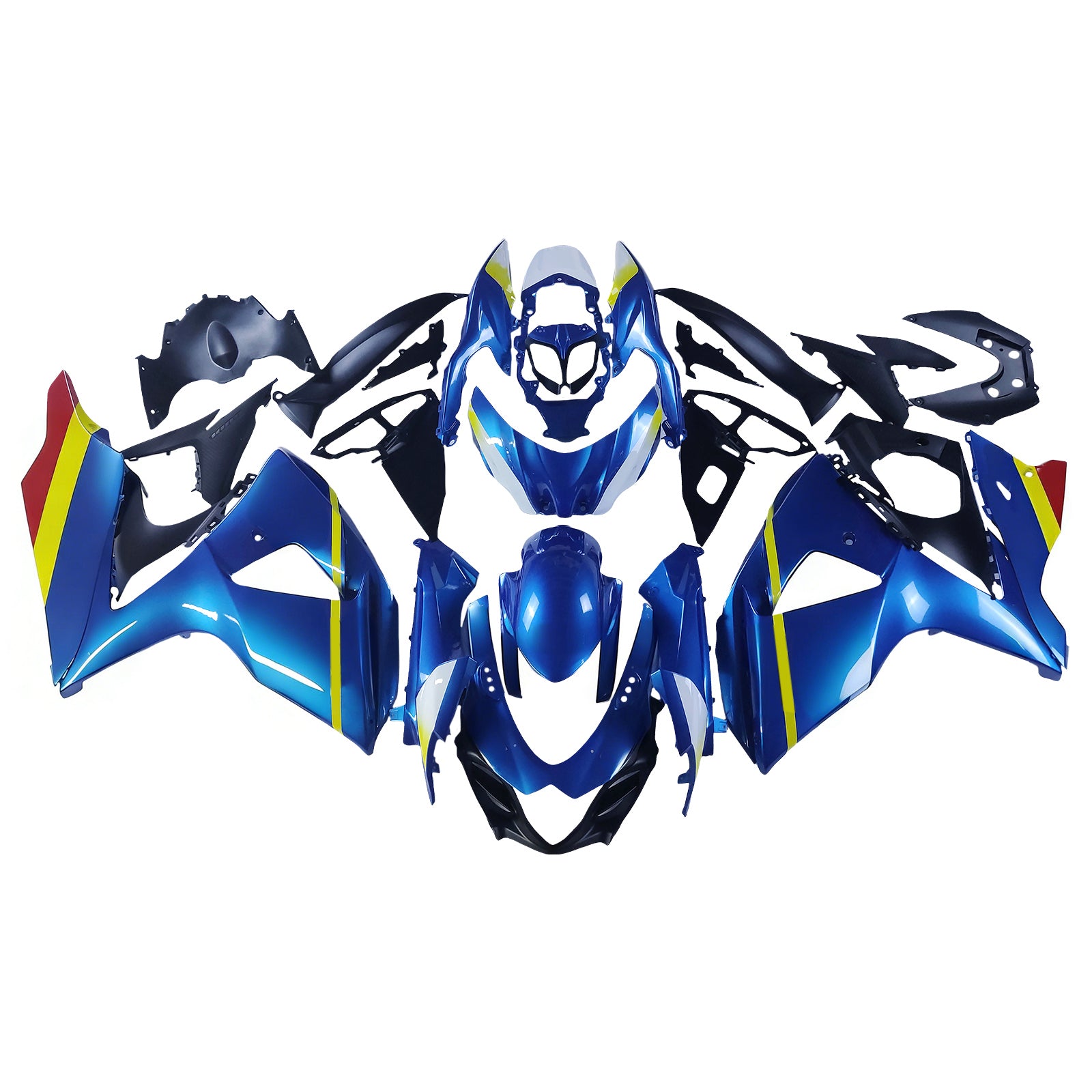 Amotopart Suzuki GSXR1000 2009-2016 K9 Kit Carénage Carrosserie Plastique ABS