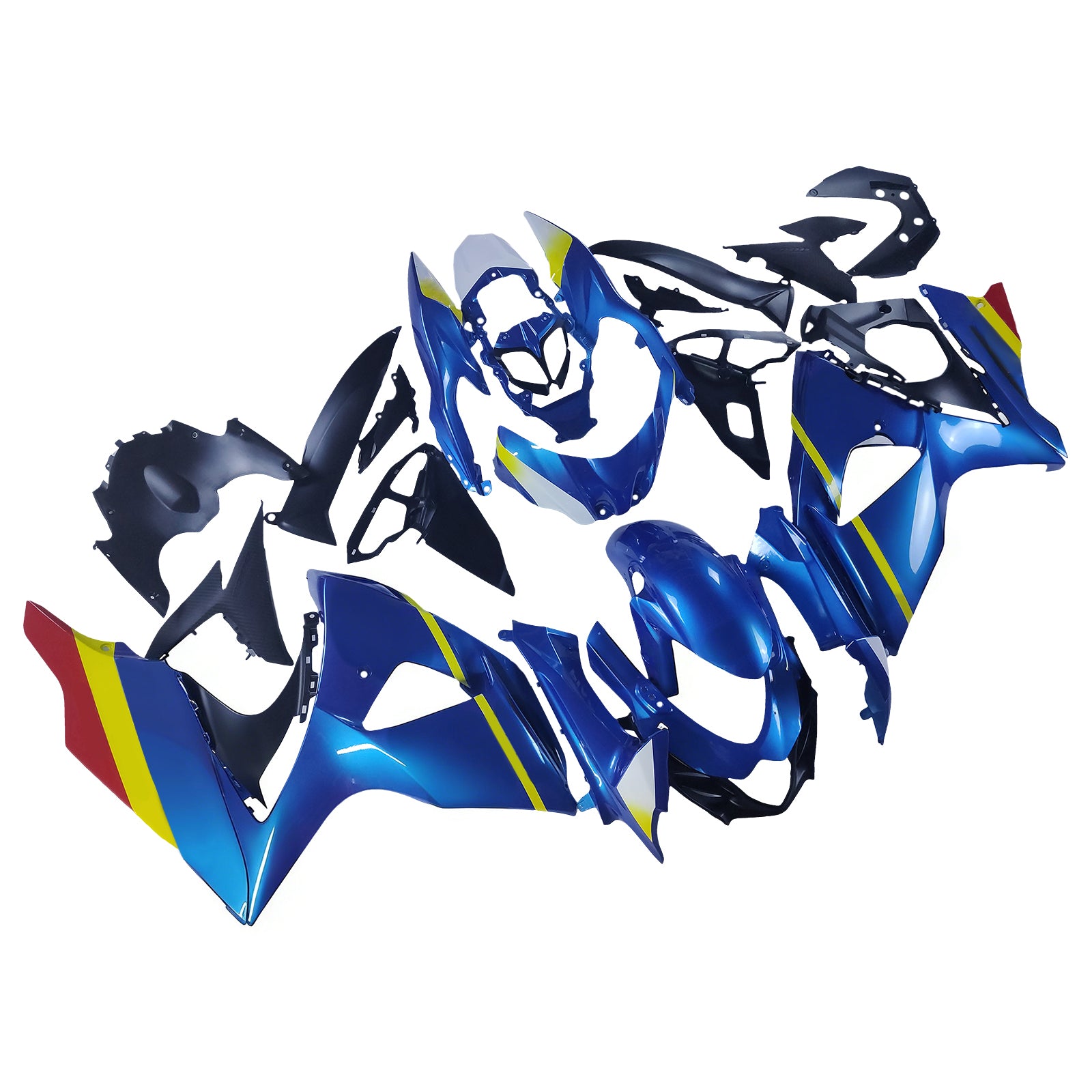 Amotopart Suzuki GSXR1000 2009-2016 K9 Kit Carénage Carrosserie Plastique ABS