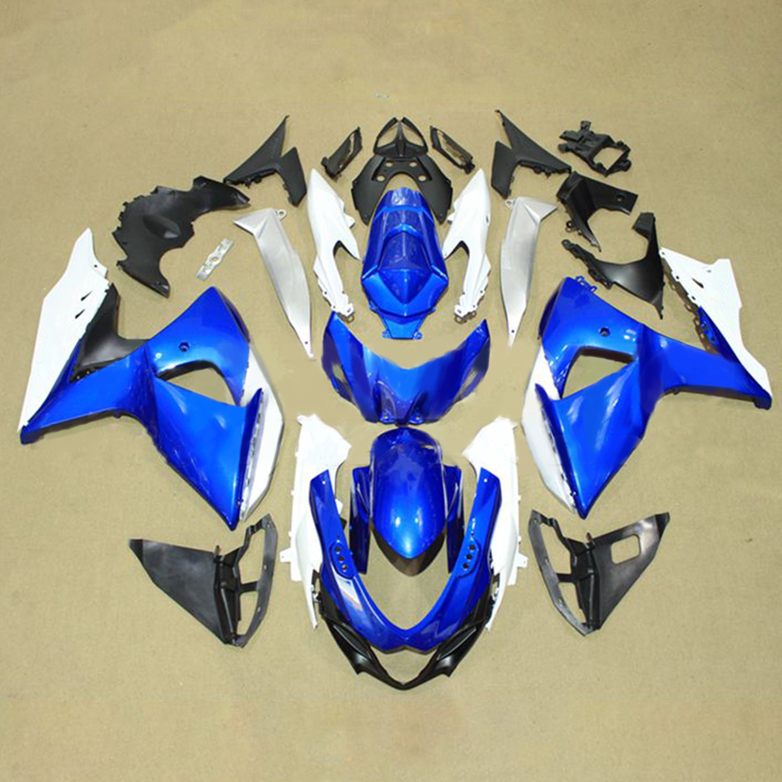 Amotopart Suzuki GSXR1000 2009-2016 K9 Kit Carénage Carrosserie Plastique ABS