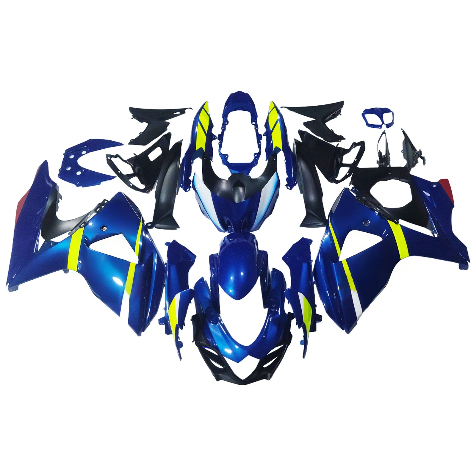 AMotopart Suzuki GSXR1000 2009-2016 K9 Kit Carénage Carrosserie Plastique ABS