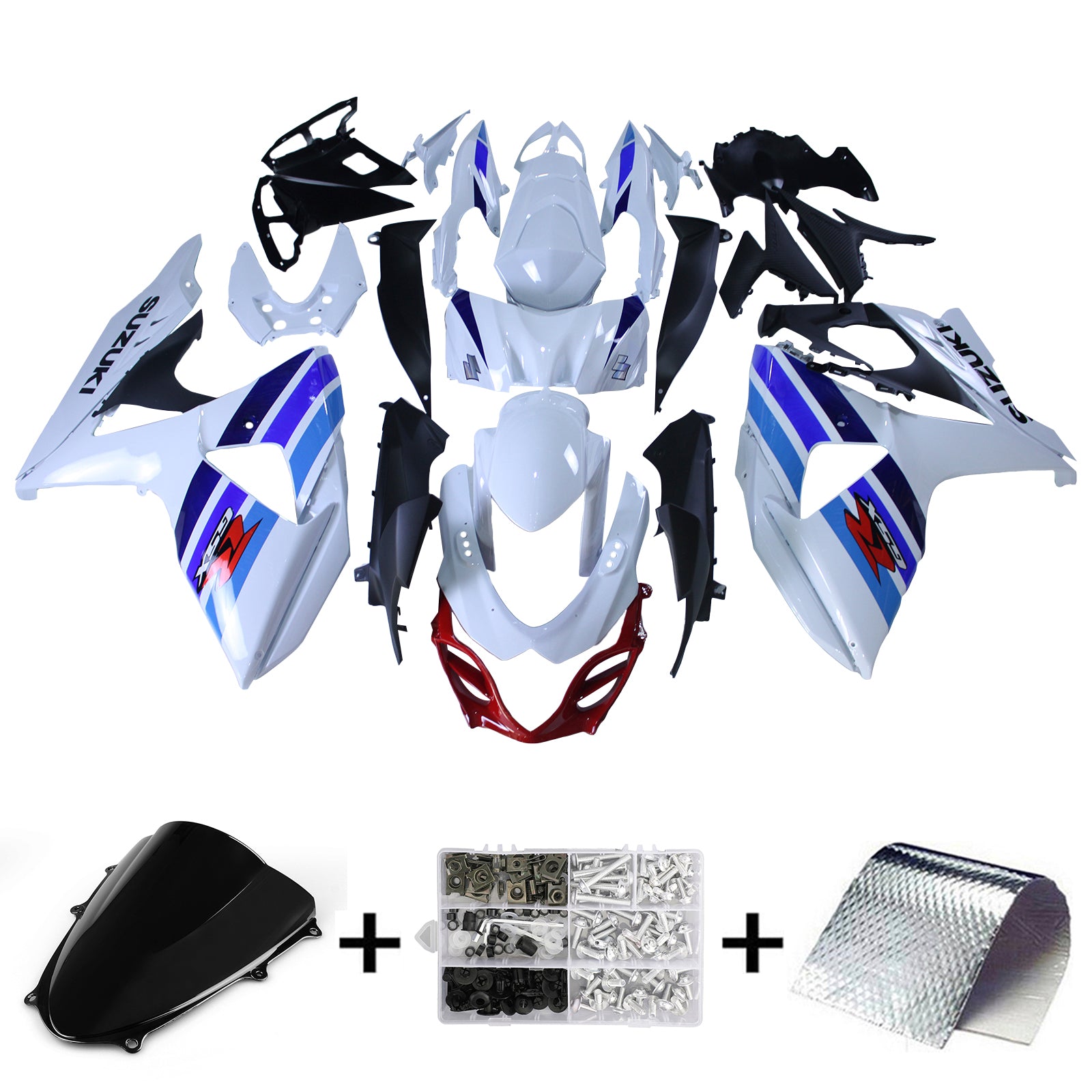 Amotopart Suzuki GSXR1000 2009-2016 K9 Kit carenatura carrozzeria in plastica ABS