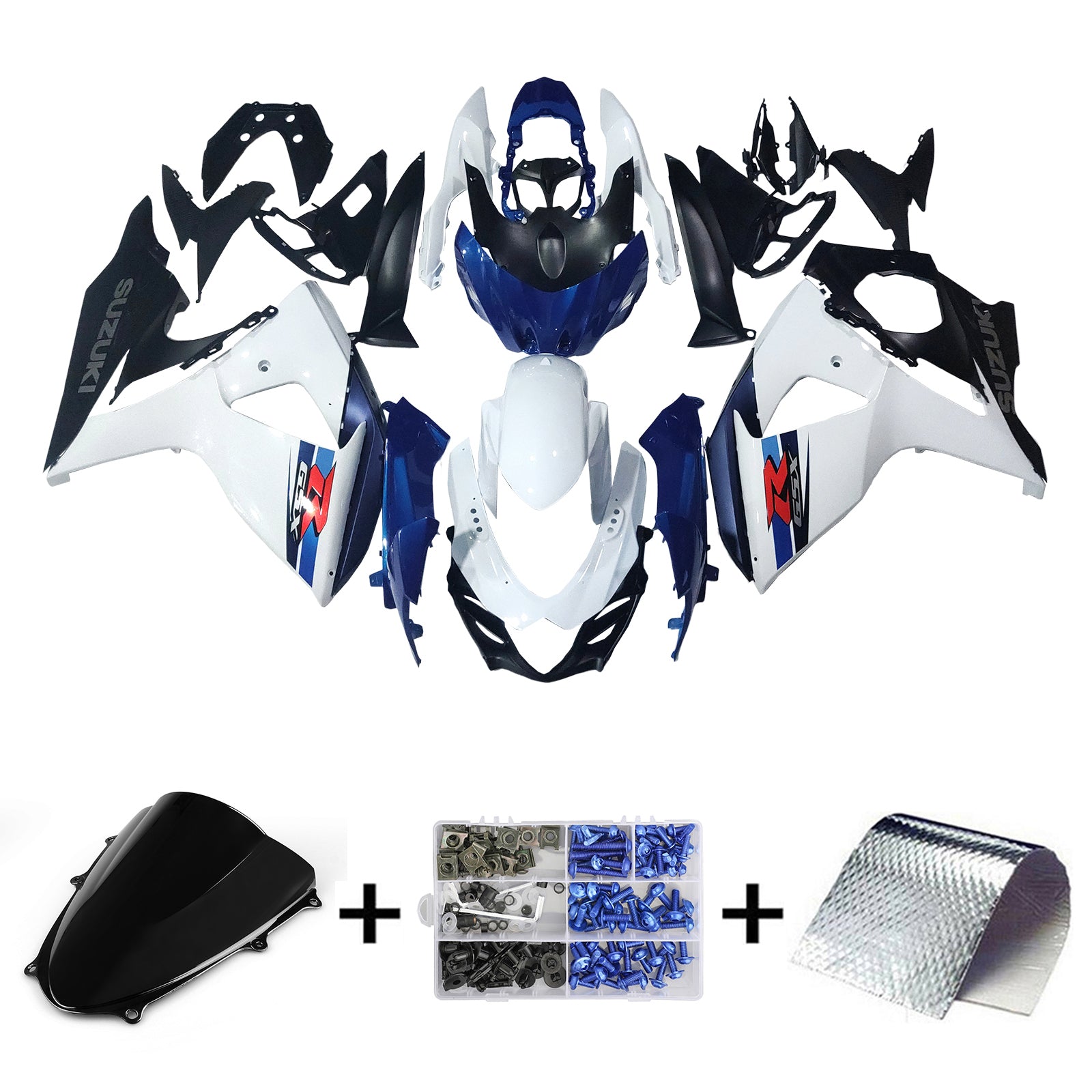 Amotopart Suzuki GSXR1000 2009-2016 K9 Kit carenatura carrozzeria in plastica ABS