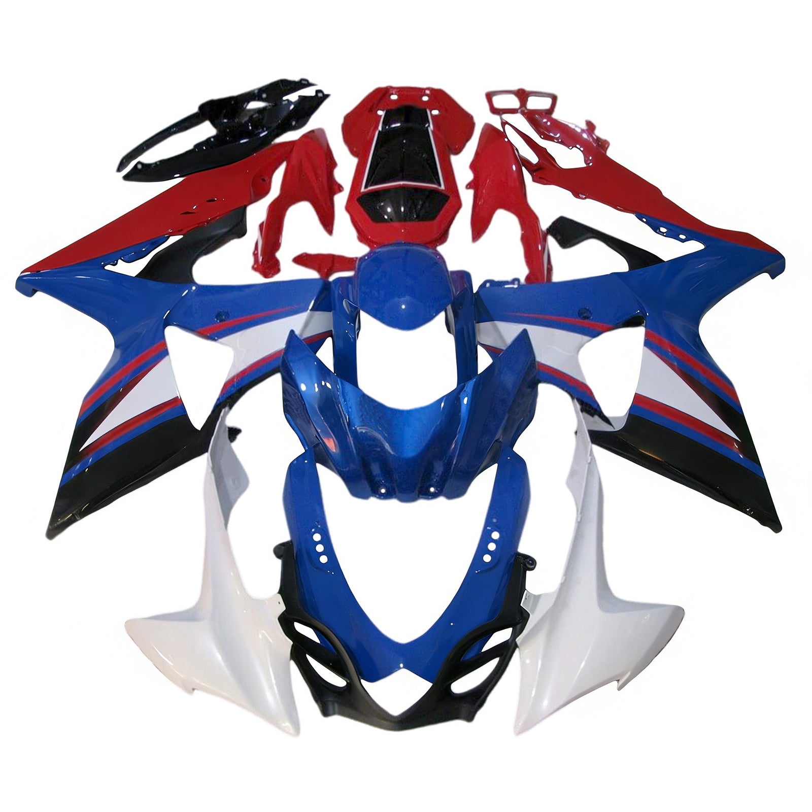 Kit de carénage d'injection Suzuki GSXR1000 K9 2009-2016, carrosserie en plastique ABS