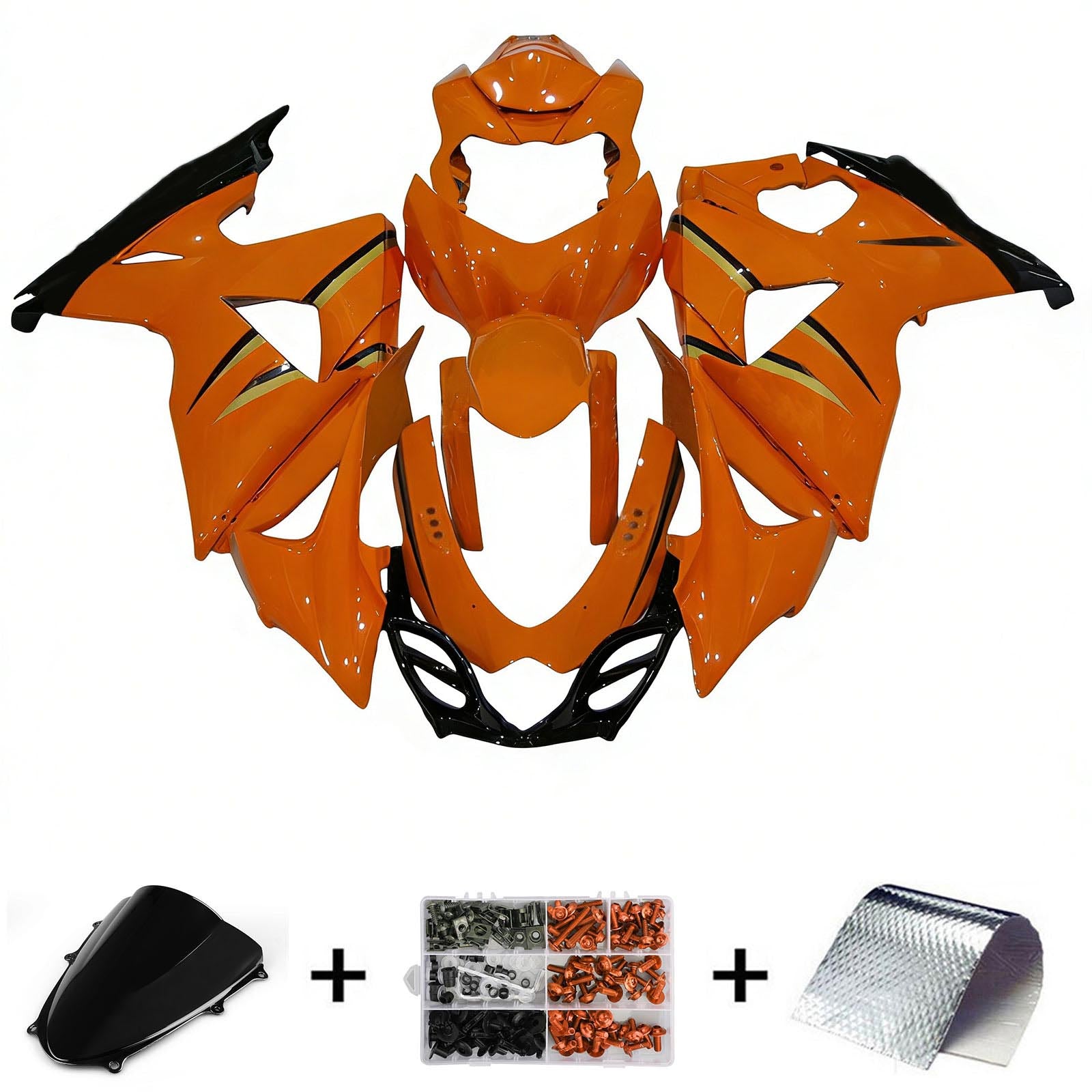 Kit de carénage d'injection Suzuki GSXR1000 K9 2009-2016, carrosserie en plastique ABS