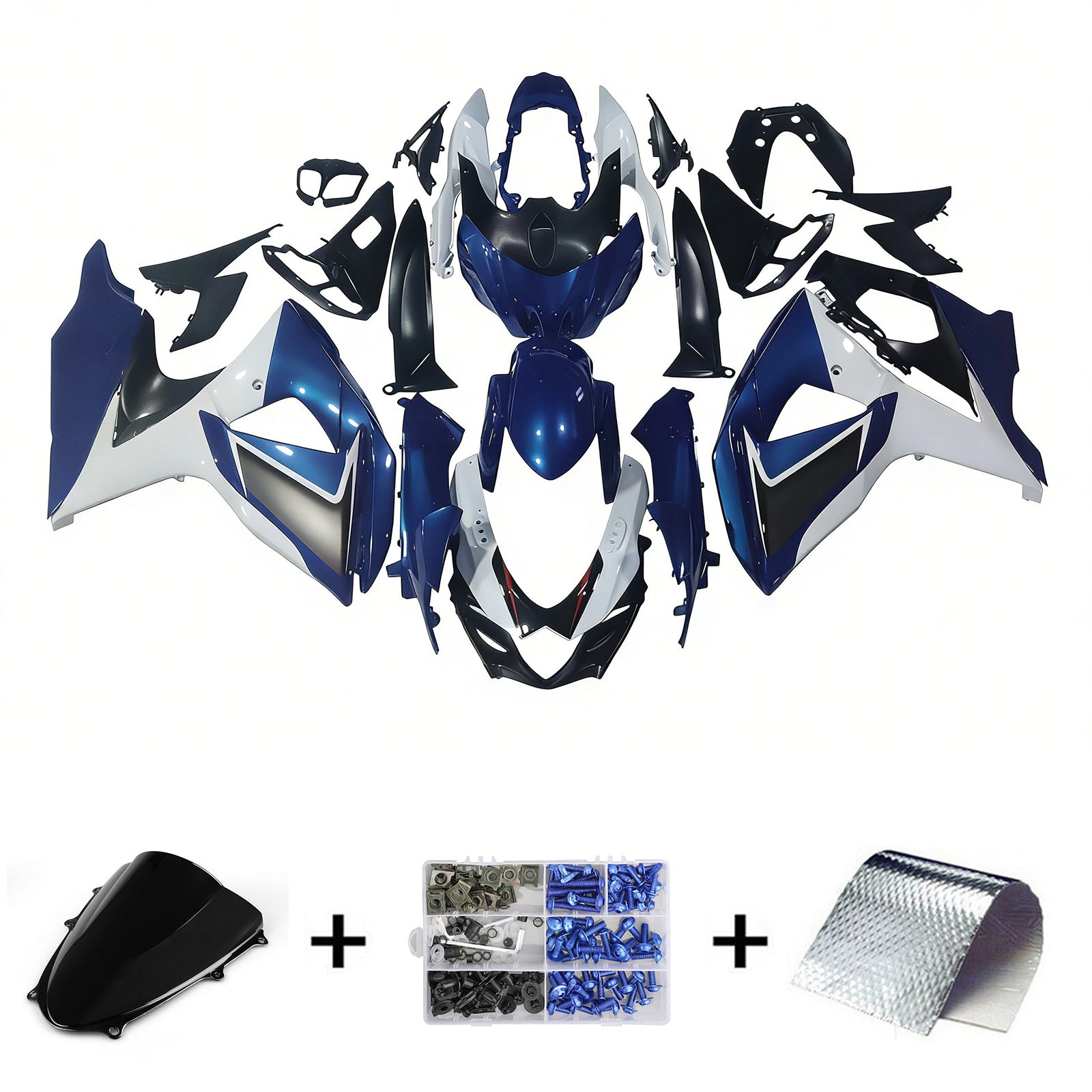 Kit de carénage d'injection Suzuki GSXR1000 K9 2009-2016, carrosserie en plastique ABS