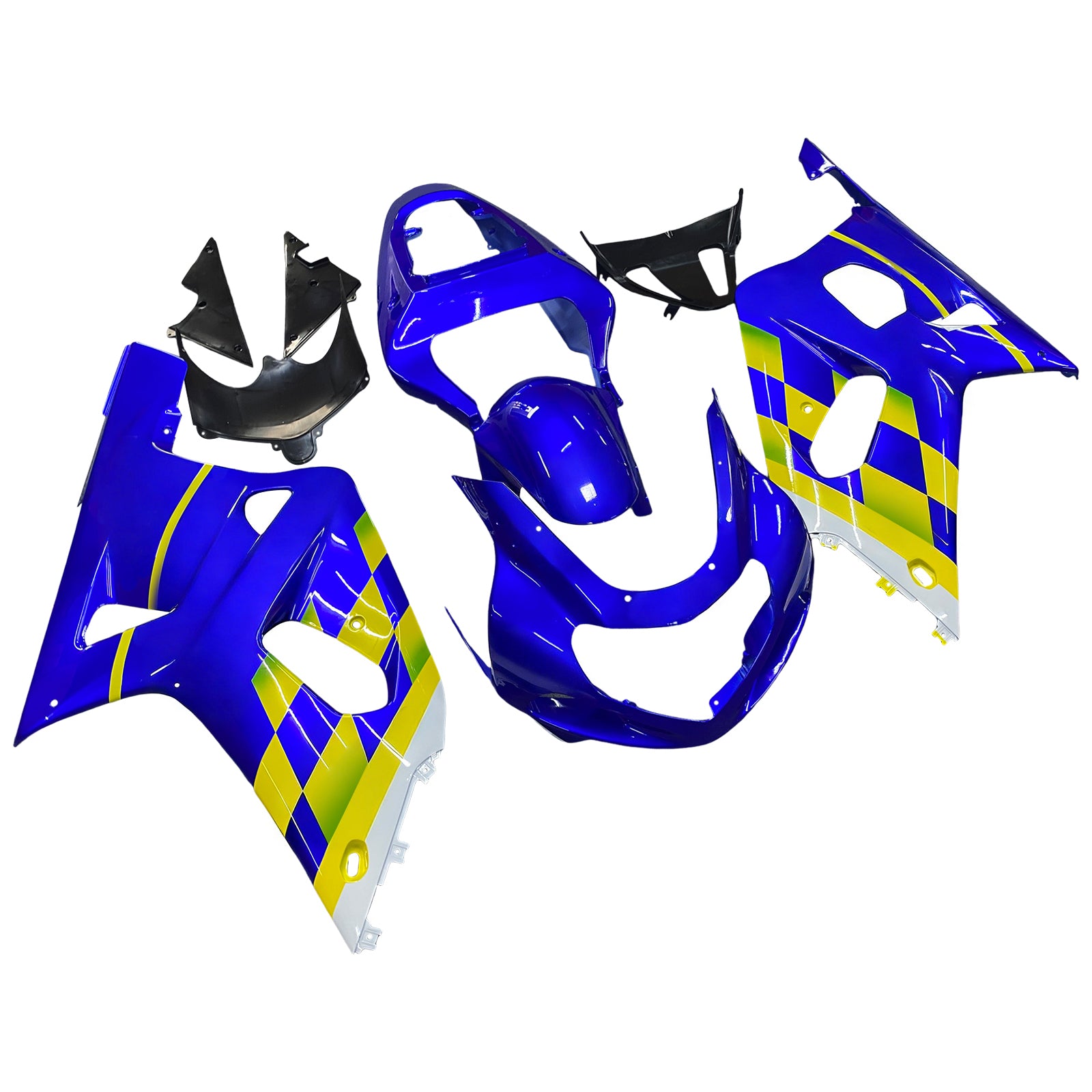Amotopart stroomlijnkappen 2001-2003 Suzuki GSXR 600 Blauw Movistar Suzuki Generiek
