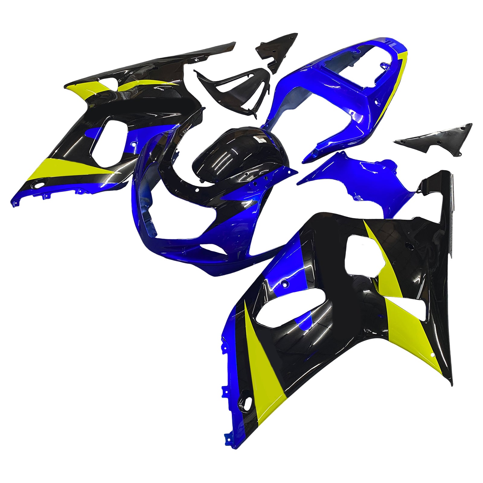 Amotopart Carénages 2001-2003 Suzuki GSXR 600 Bleu & Noir GSXR Generic