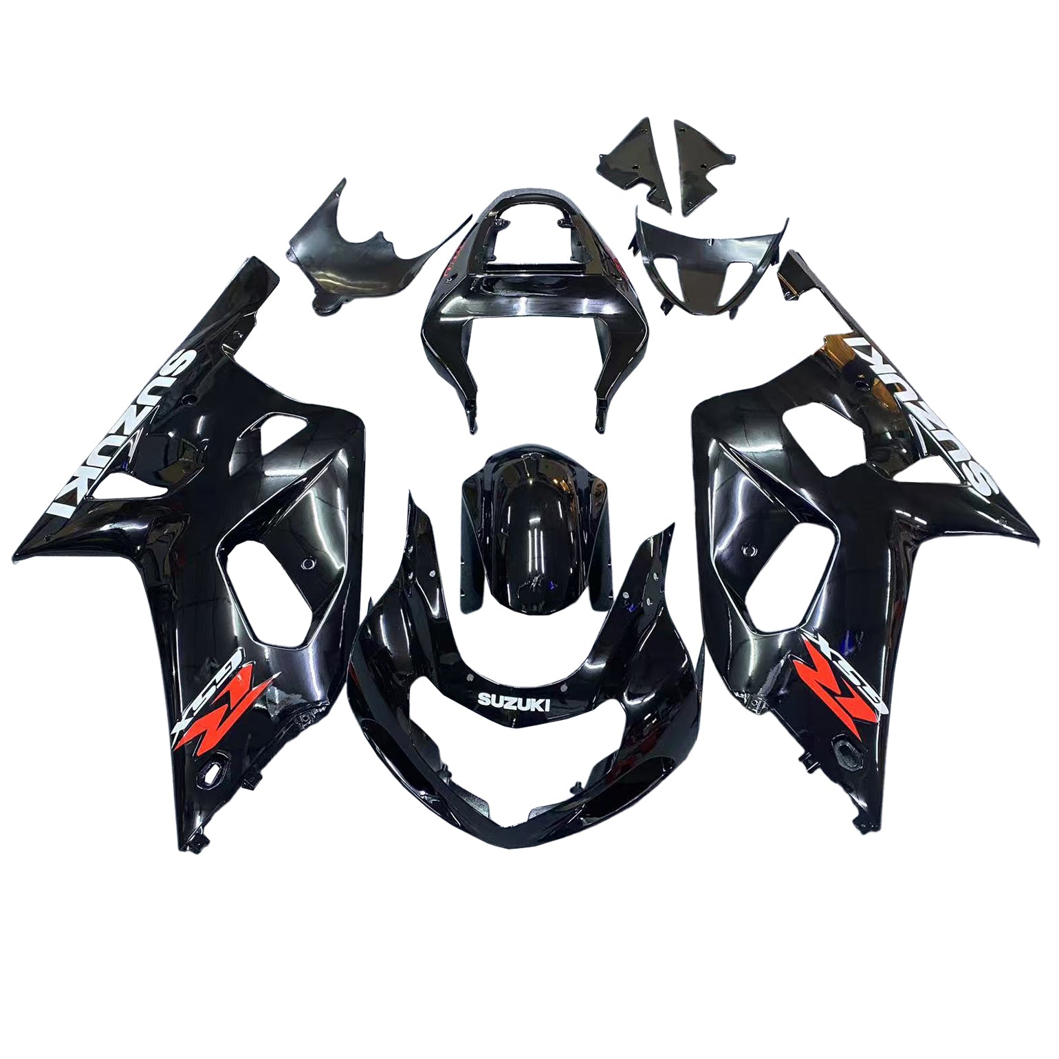 Carenados Amotopart 2001-2003 Suzuki GSXR 600 Negro GSXR Genérico