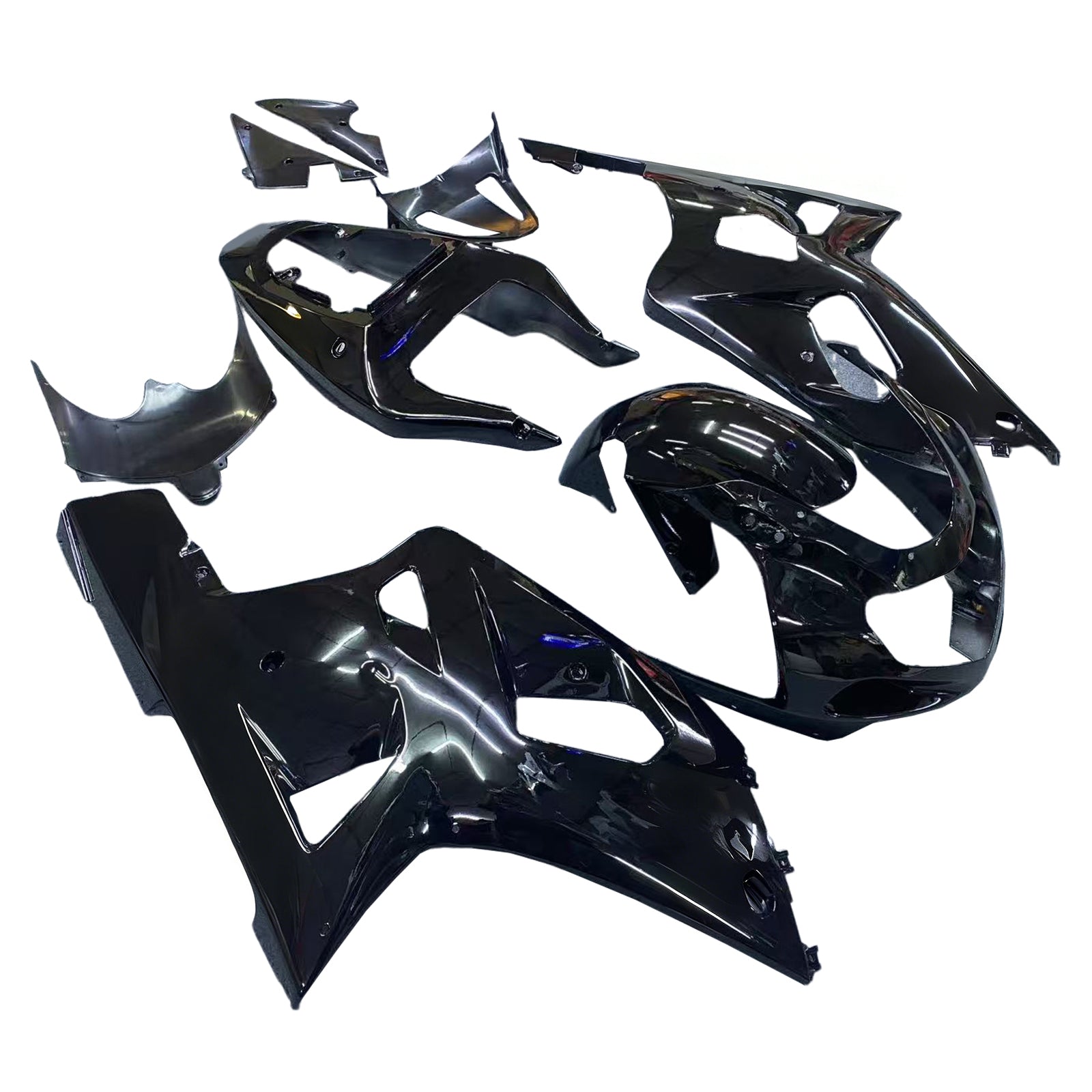 Carénages Amotopart 2001-2003 Suzuki GSXR 600 Noir GSXR Generic