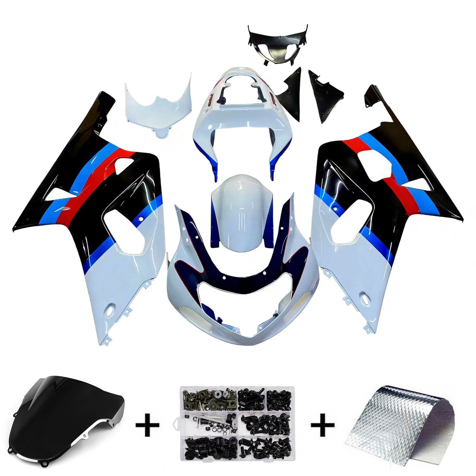 Carene Amotopart 2001-2003 Suzuki GSXR 600 Multicolor Suzuki GSXR Generico