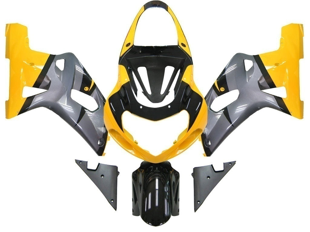 Amotopart Carénages 2001-2003 Suzuki GSXR 600 Srebro in rumena GSXR generic