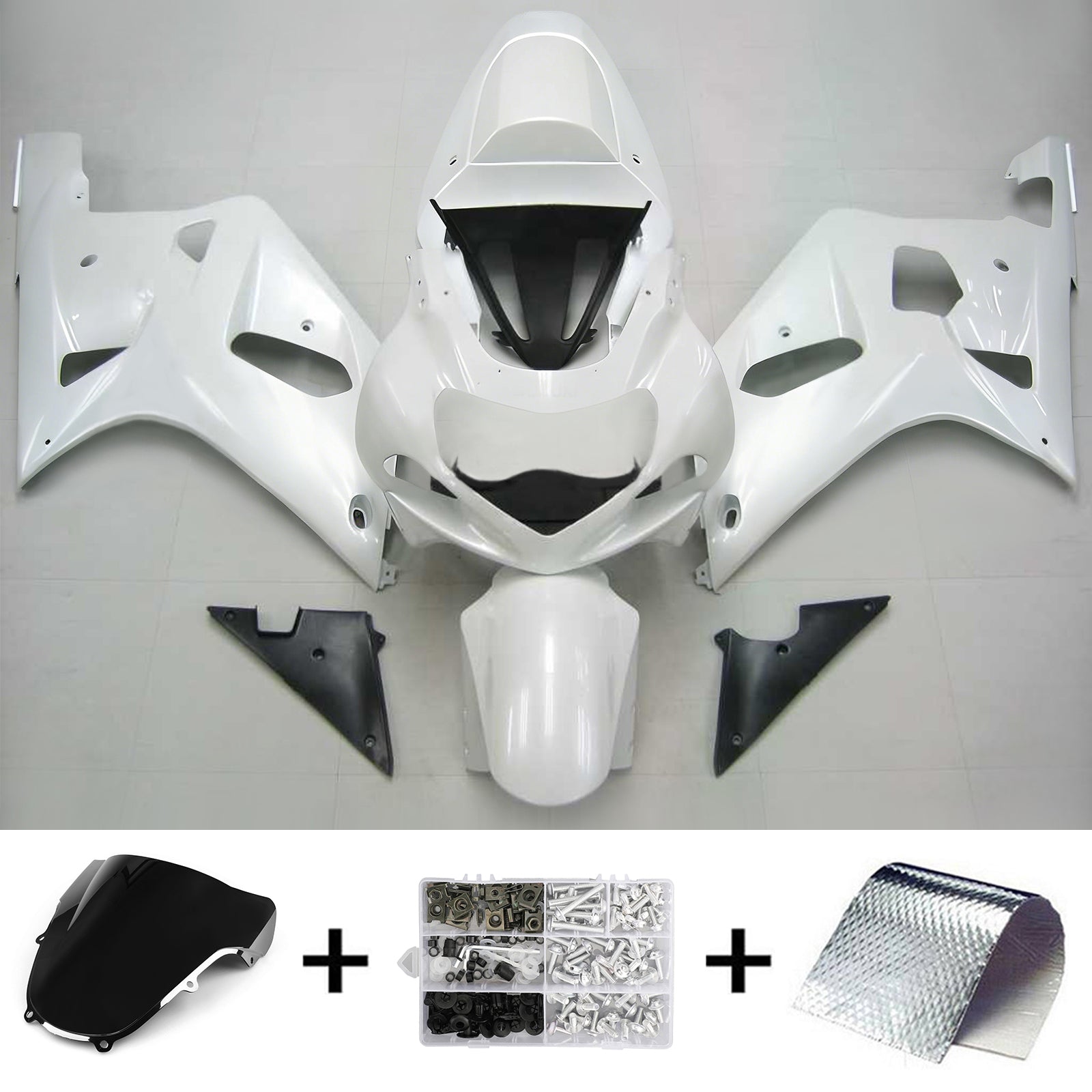 Amotopart Suzuki GSXR600 2001-2003 ABS muovinen korin suojasarja
